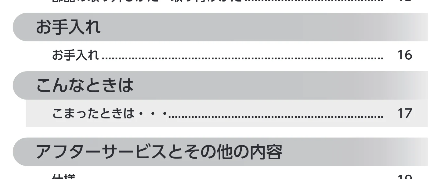 アイリスオーヤマ IRSN-15B-HA 取扱説明書 — もくじ — 図版 2-3 — 2ページ