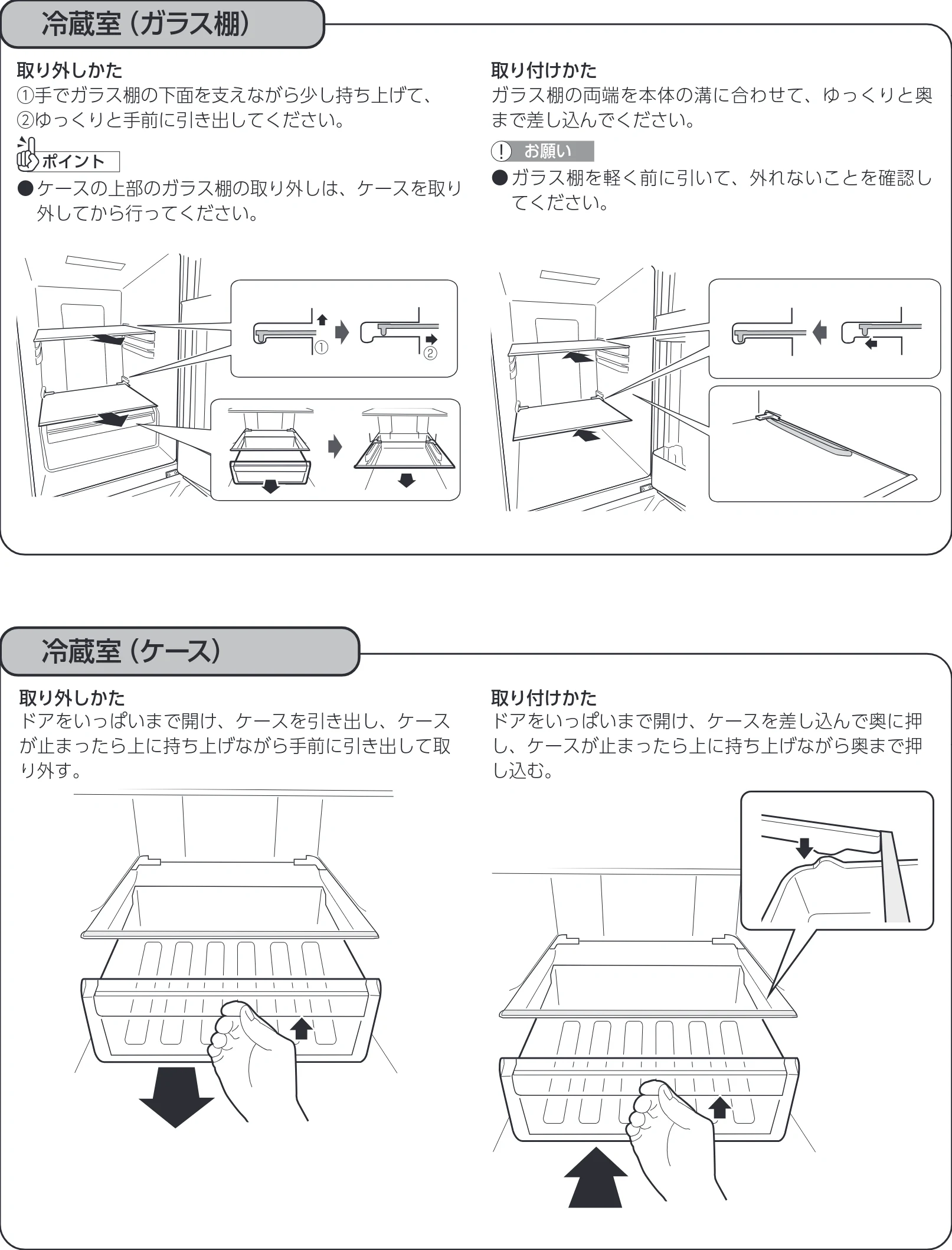 アイリスオーヤマ IRSN-15B-HA 取扱説明書 — 部品の取り外しかた・取り付けかた つづき — 図版 14-1 — 14ページ