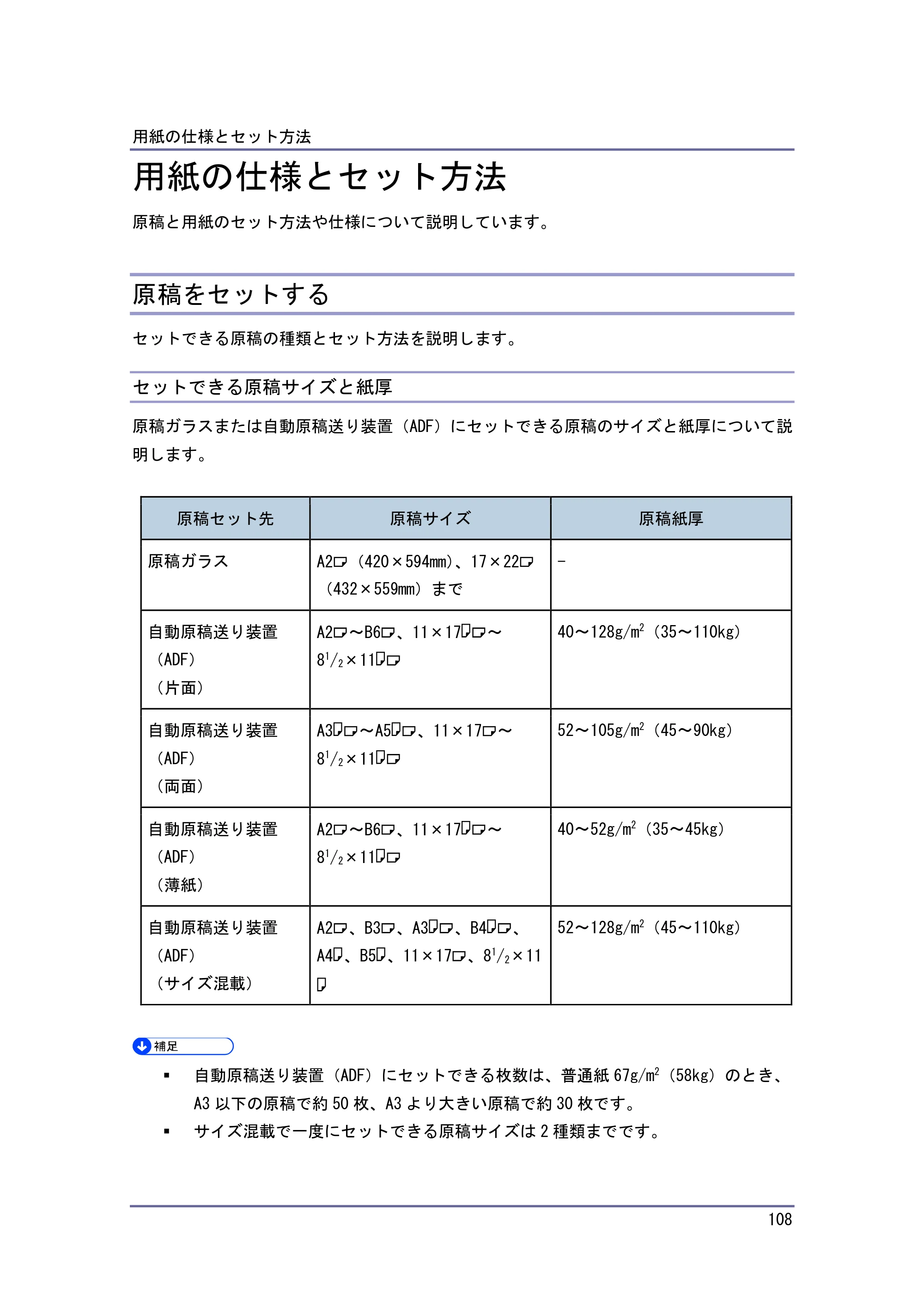 キヤノン iR W1040/W1040N 本機をお使いになる方へ （PDF形式／8.53Mバイト） — 原本ページ — 109ページ