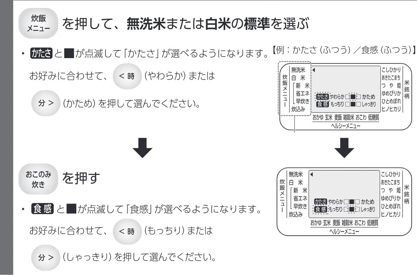 アイリスオーヤマ RC-IKA50 取扱説明書 — ごはんの炊きかた つづき — 図版 20-1 — 20ページ