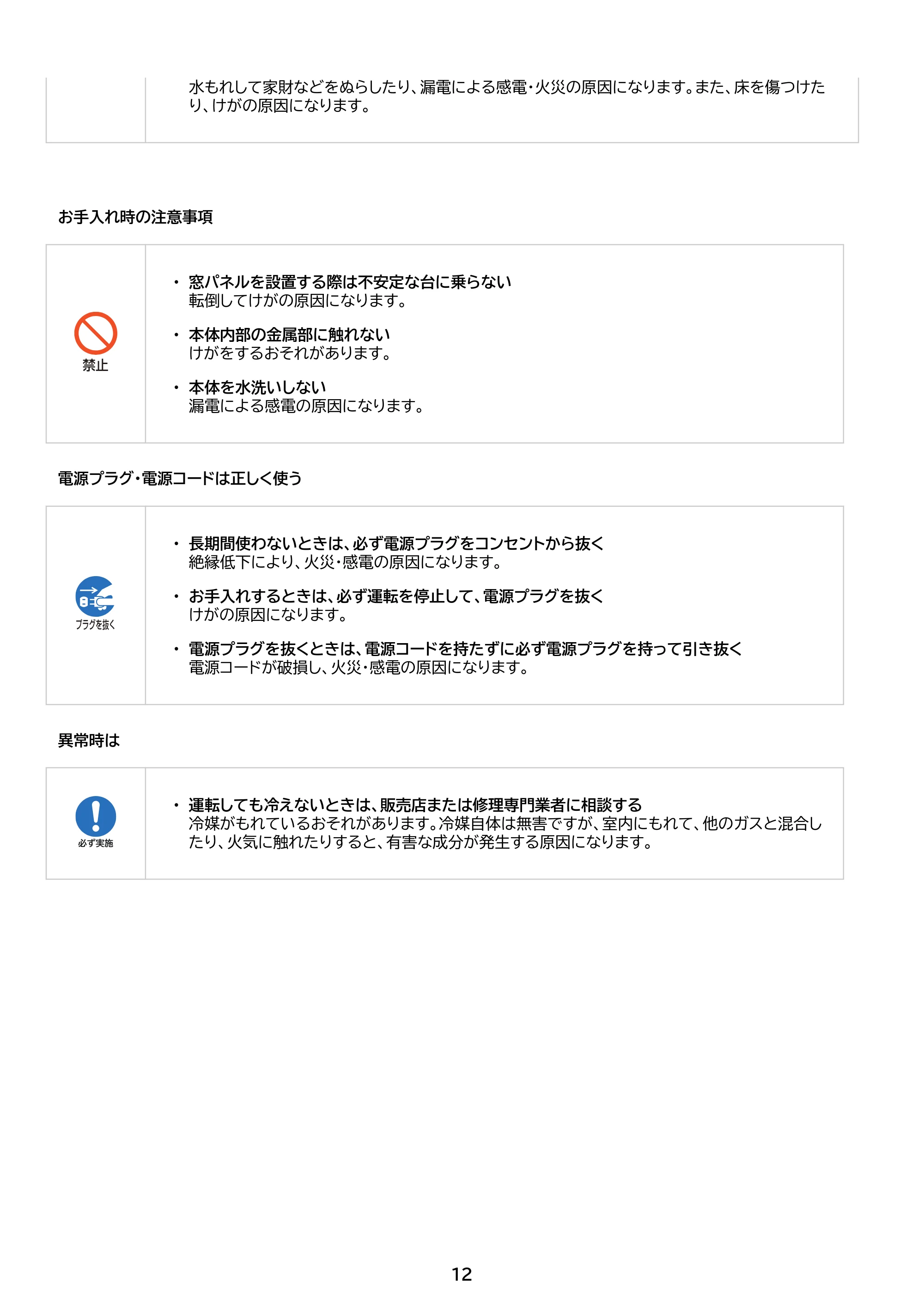 アイリスオーヤマ IPA-3525G 取扱説明書 — 原本ページ — 12ページ
