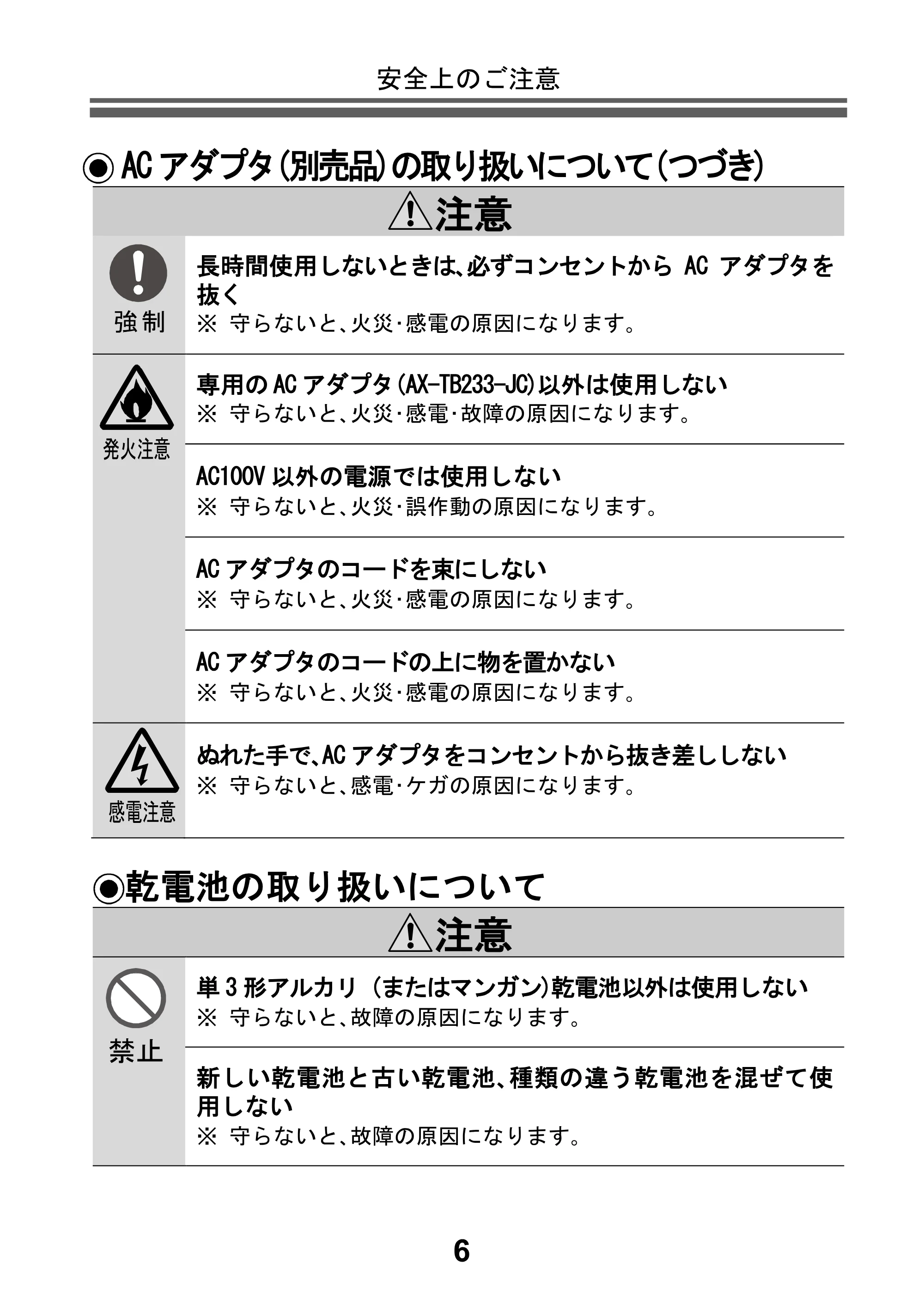アイリスオーヤマ BPU-104BLE 取扱説明書 — 原本ページ — 8ページ