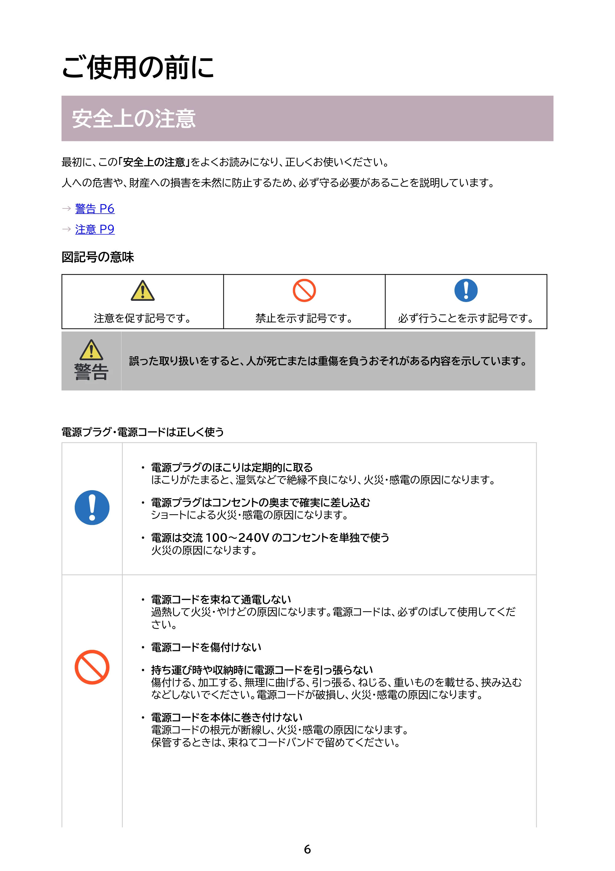 アイリスオーヤマ HIR-MS102 取扱説明書 — 原本ページ — 6ページ