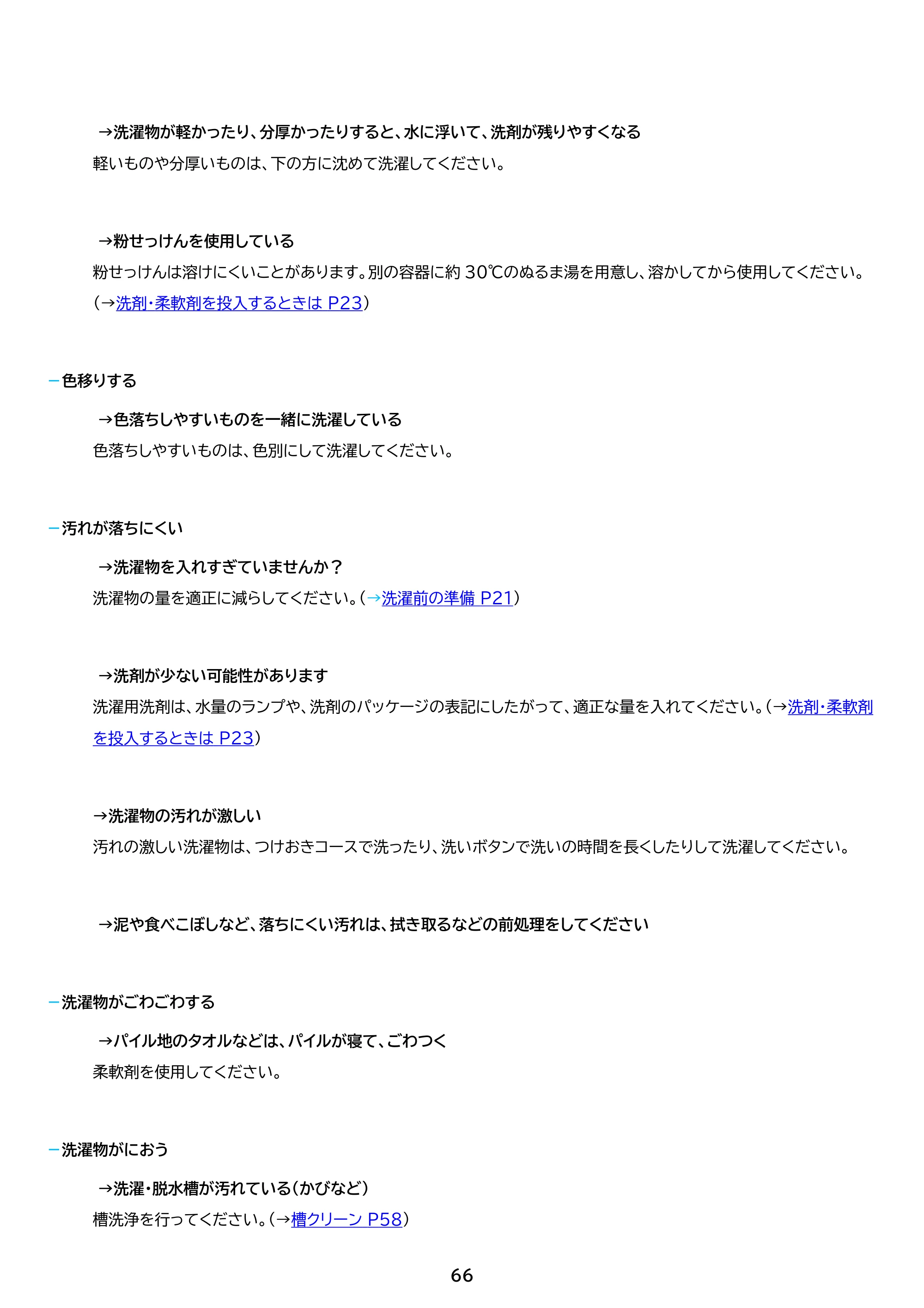 アイリスオーヤマ ITW-60B01 取扱説明書 — 原本ページ — 66ページ