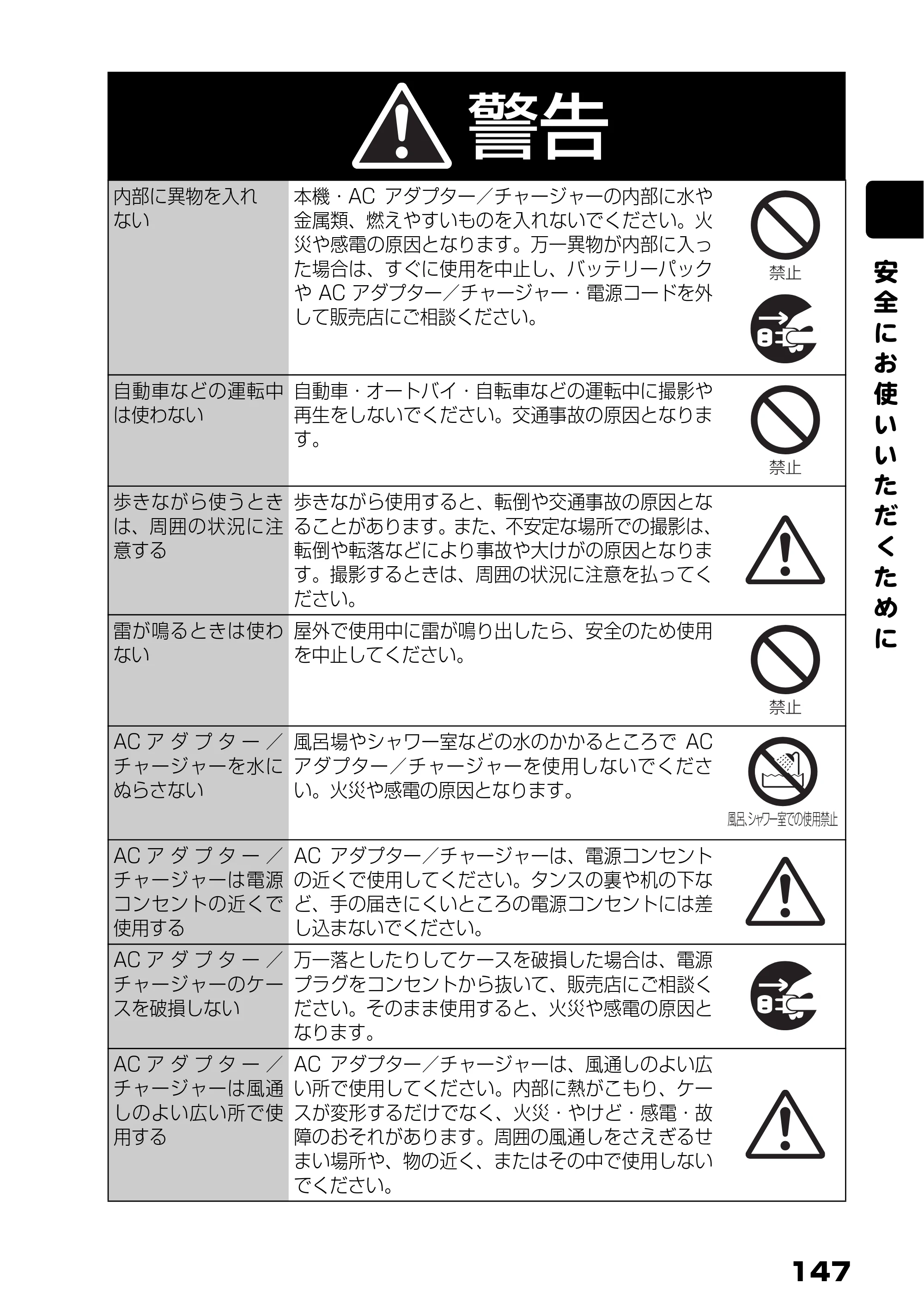 日立 DZ-BD7H / DZ-BD70 取扱説明書 — 安 全 に お 使 い い た だ く た め に — 原本ページ — 65ページ