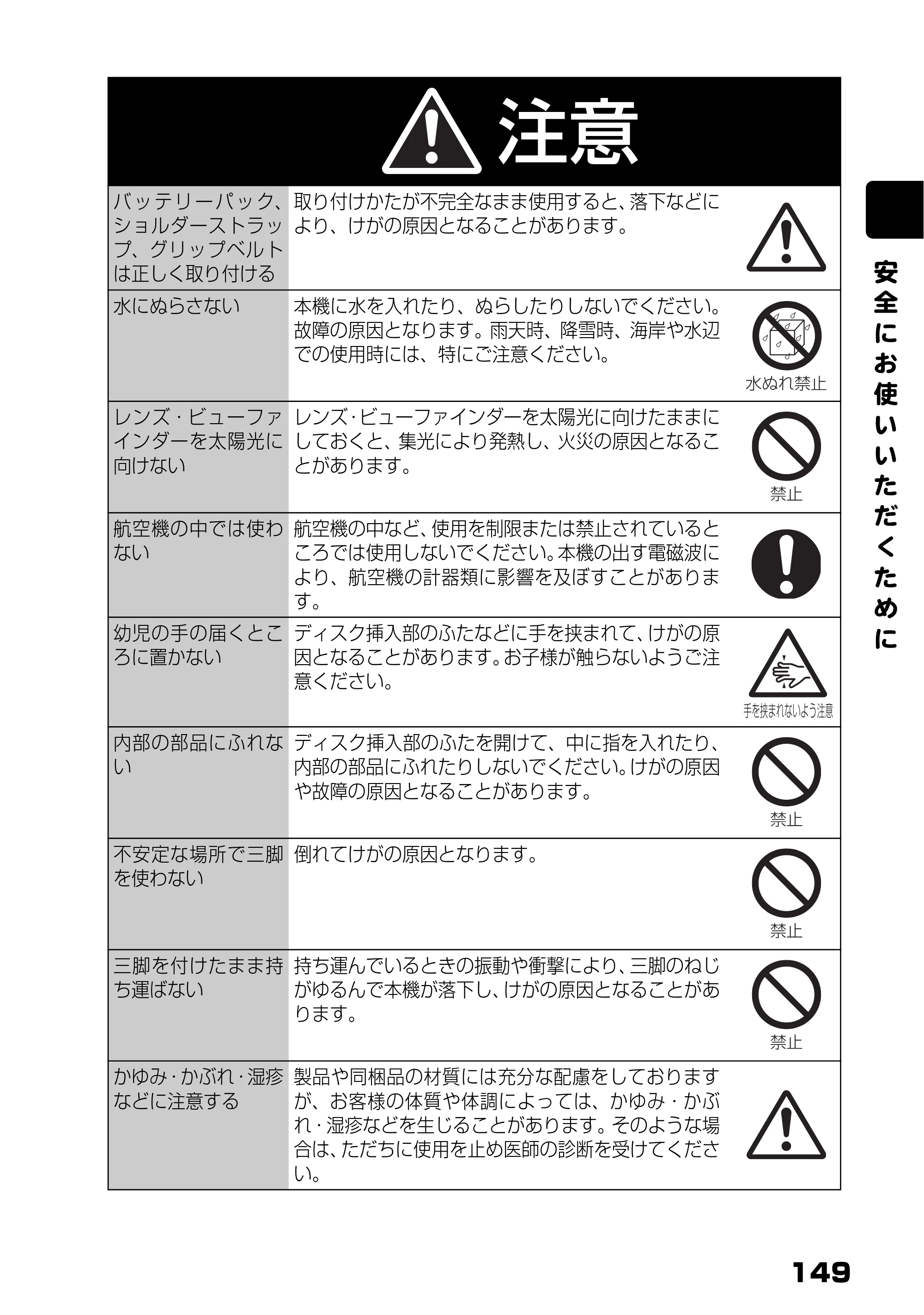 日立 DZ-BD7H / DZ-BD70 取扱説明書 — 安 全 に お 使 い い た だ く た め に — 原本ページ — 67ページ