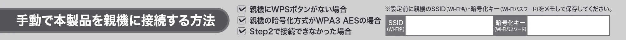 エレコム WTC-X3000GS-W 2.かんたんセットアップガイド — 本製品を適切な場所に設置しよう Step3 — 図版 2-3 — 2ページ