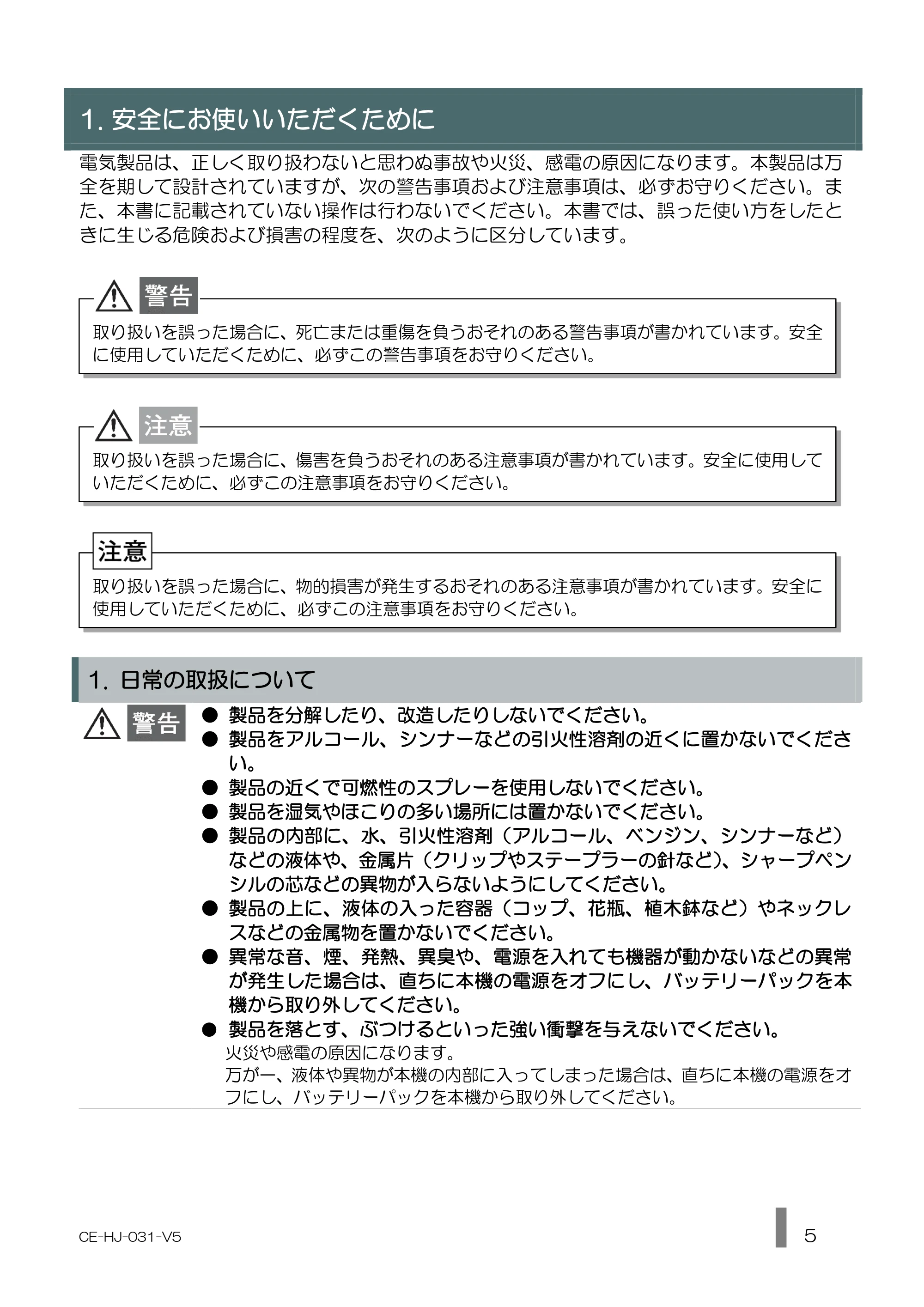 キヤノン BP-F600 使用説明書 2022年4月7日掲載（PDF：1.27MB） — 原本ページ — 5ページ