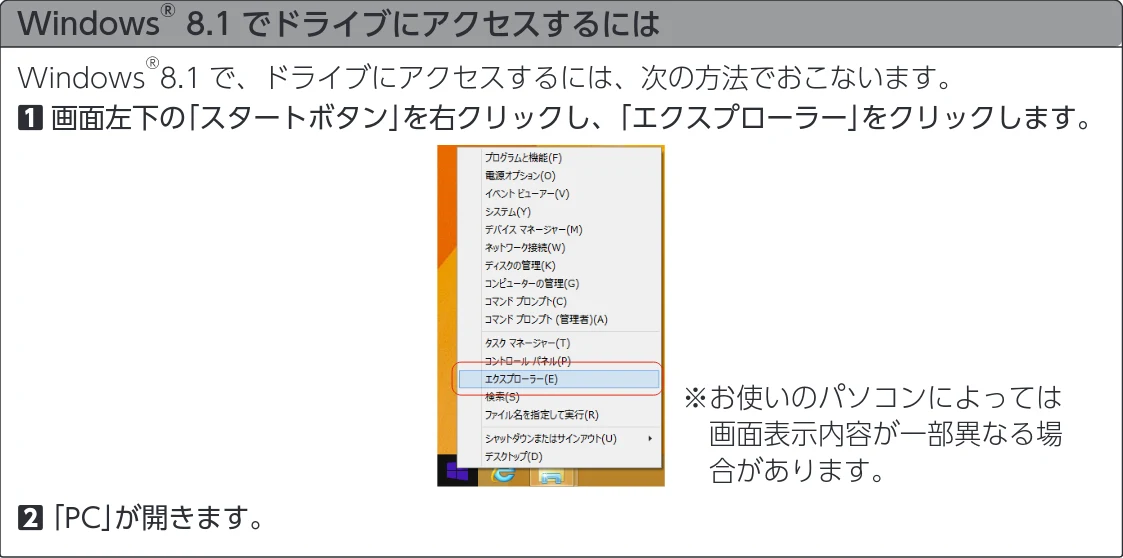 エレコム MF-CAU32032GBK / MF-CAU32032GSV / MF-CAU32064GBK 取扱説明書 — 図版 14-1 — 14ページ