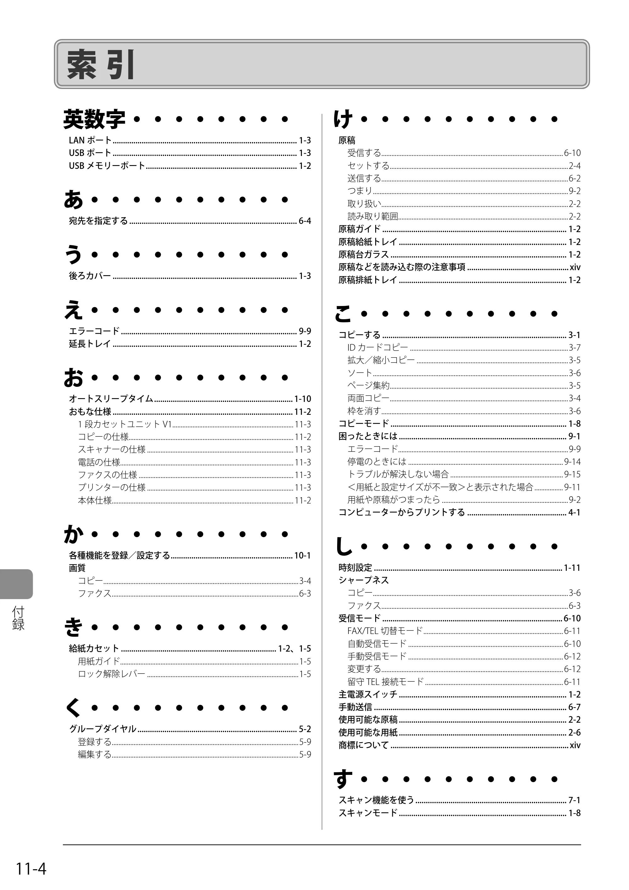 キヤノン MF8050Cn/MF8030Cn 基本操作ガイド 2011年2月1日更新 （PDF形式／16.32Mバイト） — 索引 — 原本ページ — 156ページ