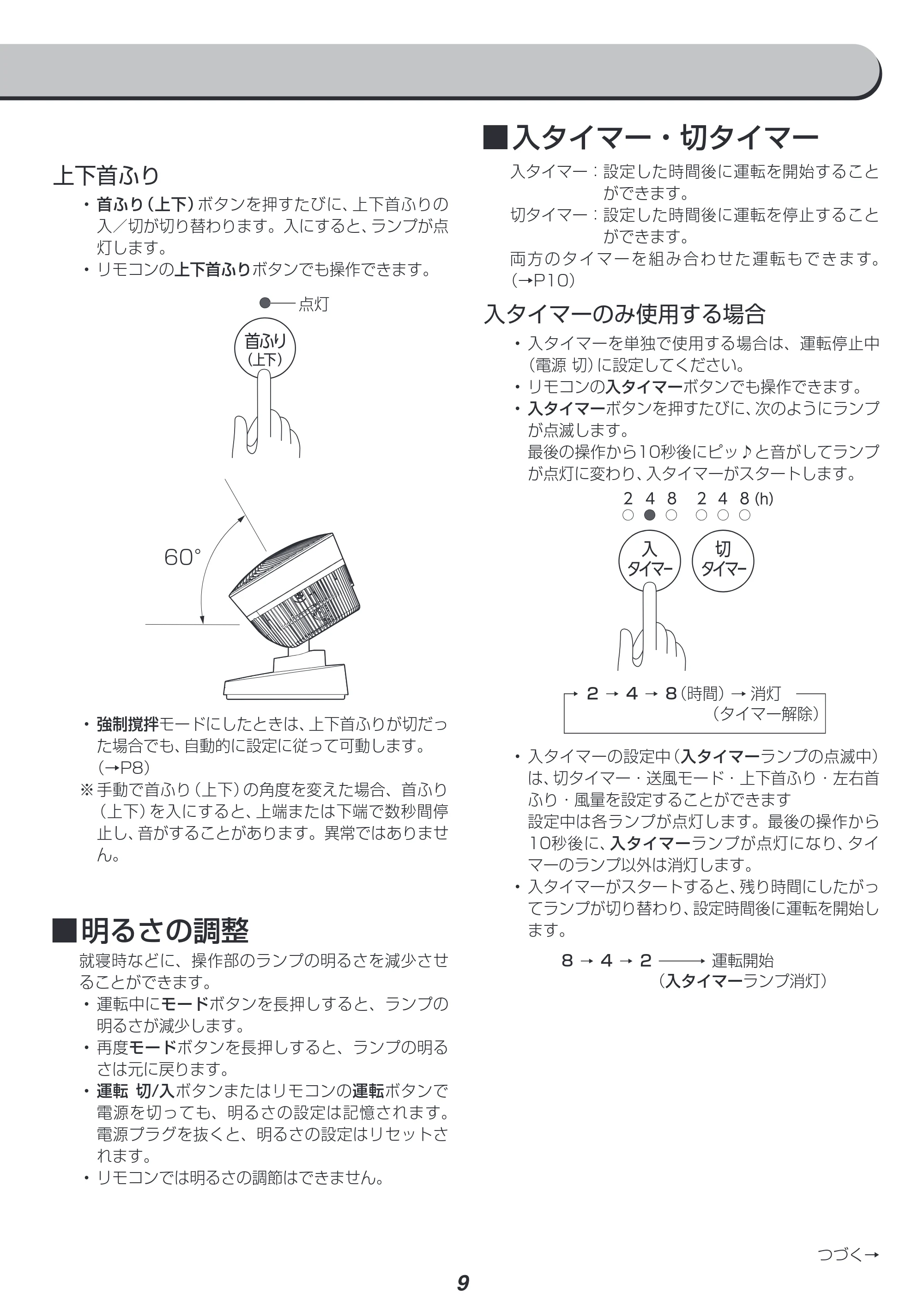 アイリスオーヤマ DC23 / PCF-DC23 取扱説明書 — 原本ページ — 9ページ