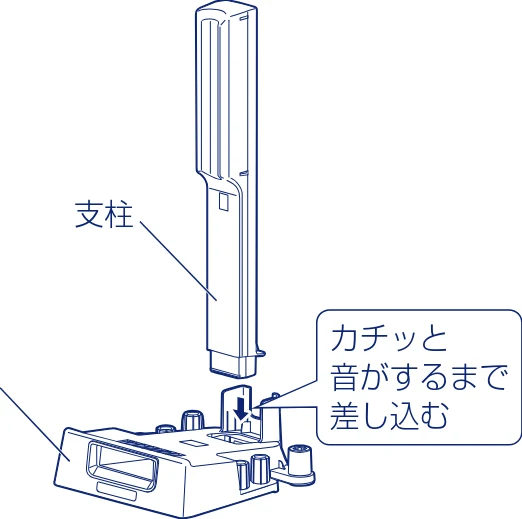 アイリスオーヤマ SBD-F2PC 取扱説明書 — ■スタンドの組み立て — 図版 7-1 — 7ページ