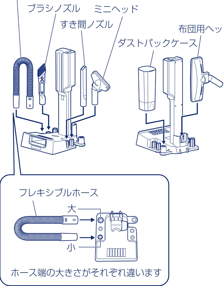 アイリスオーヤマ SBD-F2PC 取扱説明書 — 準備 つづき — 図版 8-3 — 8ページ