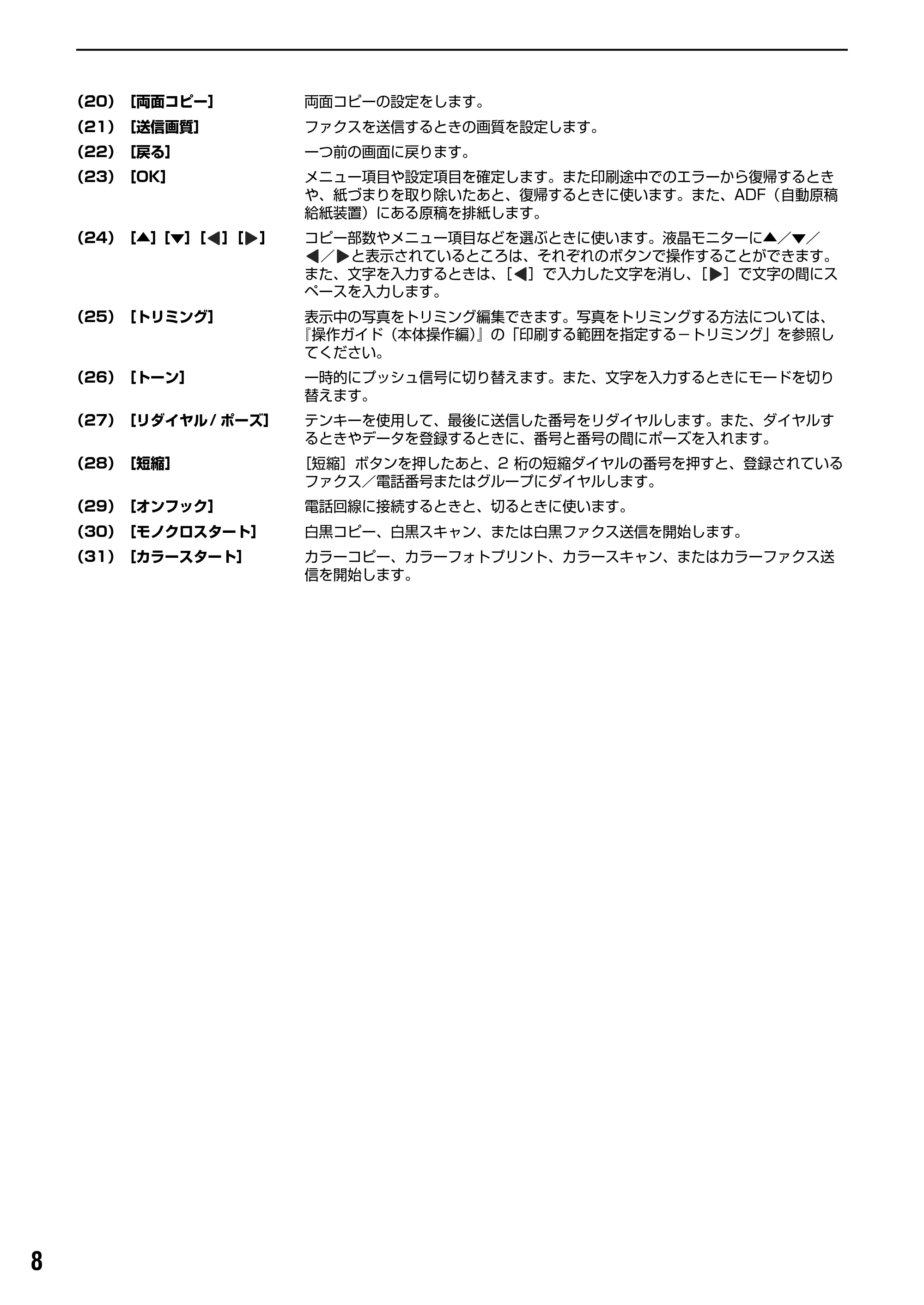 キヤノン PIXUS MP830 操作ガイド(ファクス操作編) (PDF形式/2.67Mバイト) — 原本ページ — 9ページ