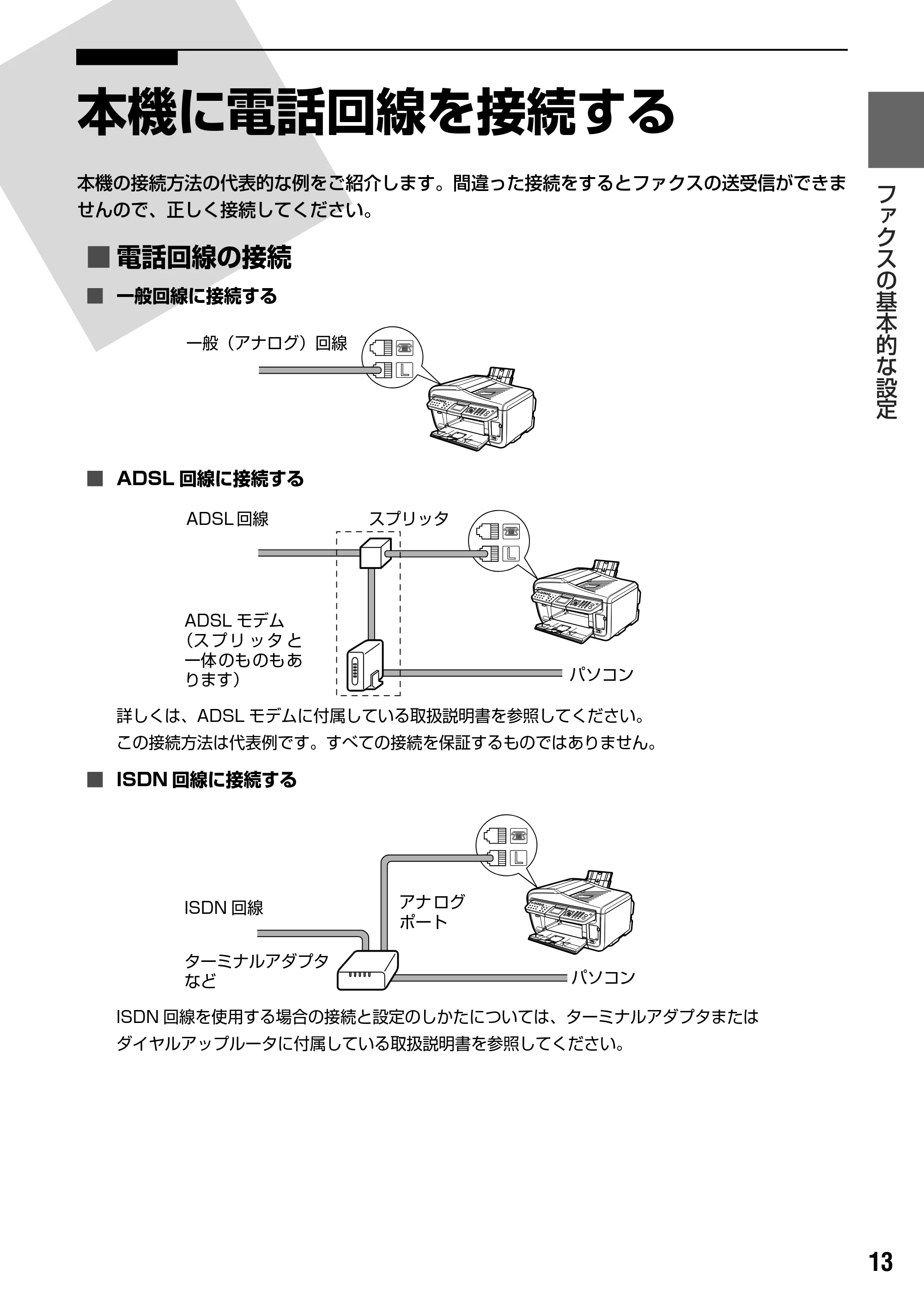キヤノン PIXUS MP830 操作ガイド(ファクス操作編) (PDF形式/2.67Mバイト) — 原本ページ — 14ページ