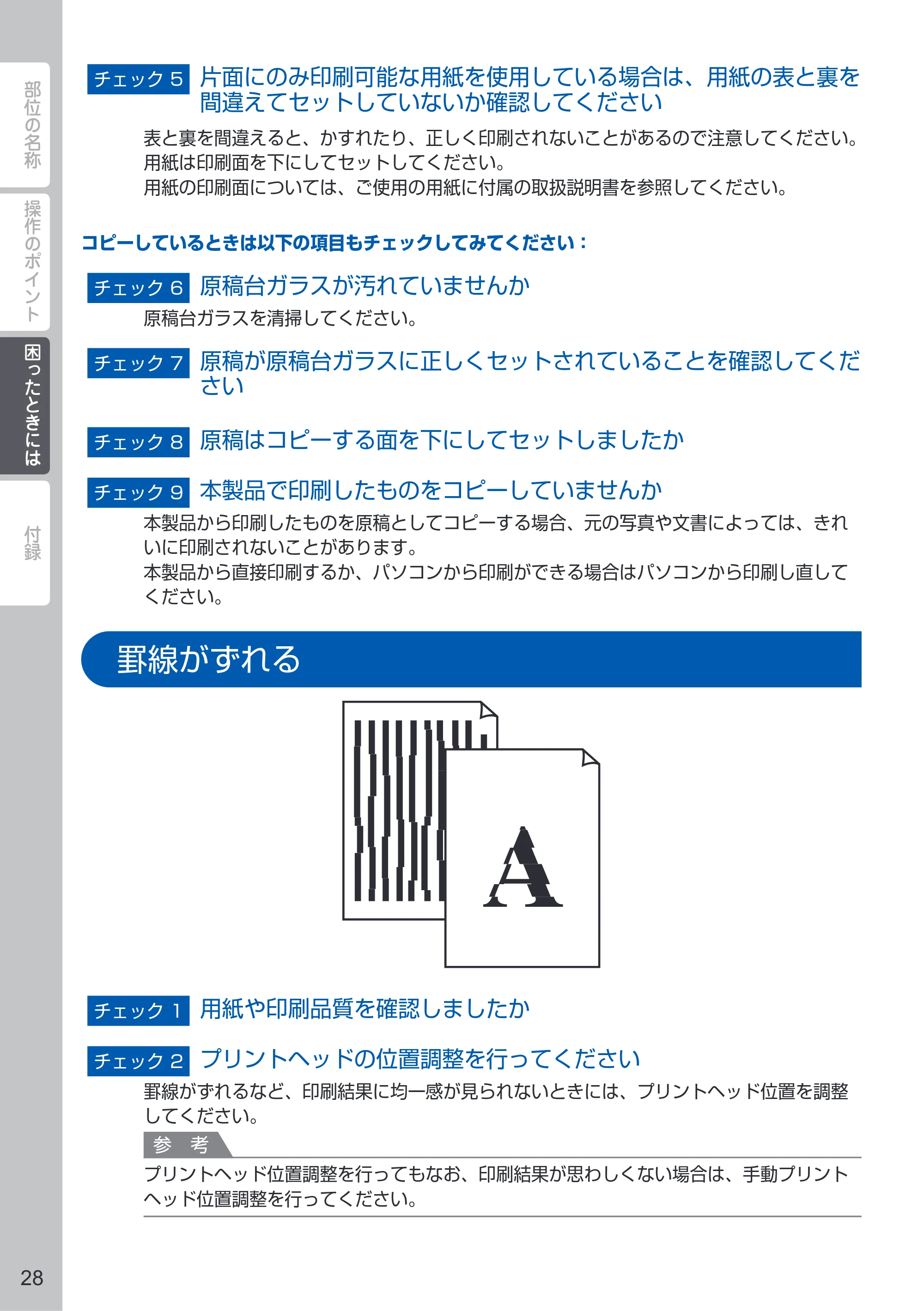 キヤノン PIXUS MG6730 PIXUS 早わかり(PDF:3.43MB) — 罫線がずれる — 原本ページ — 30ページ