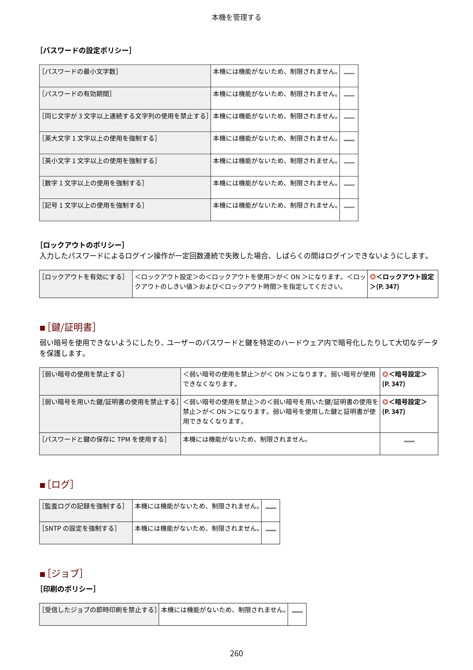 キヤノン LBP224/LBP221 ユーザーズガイド 2019年10月16日掲載（PDF：4.03MB） — 原本ページ — 266ページ