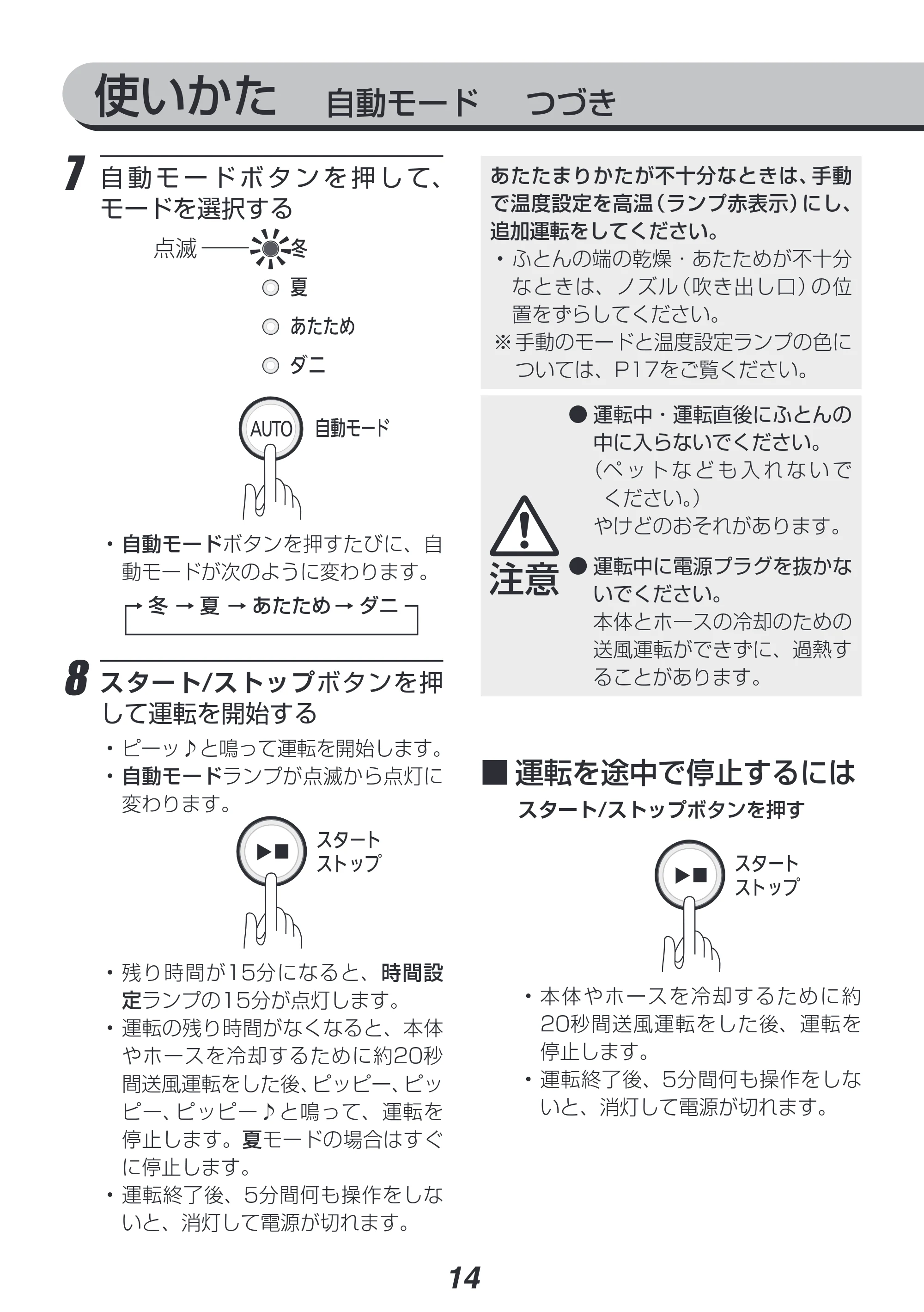 アイリスオーヤマ FK-D1-NO 取扱説明書 — 原本ページ — 14ページ