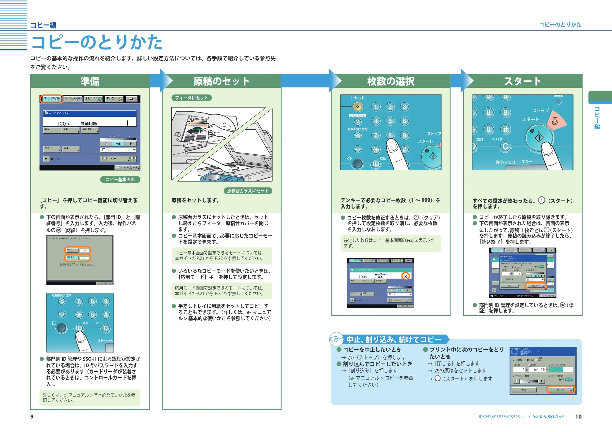 キヤノン iR3245/3245F/3245F-R/3235/3235F/3225/3225F/3225F-R かんたん操作ガイド （PDF形式／16.73Mバイト） — 原本ページ — 6ページ