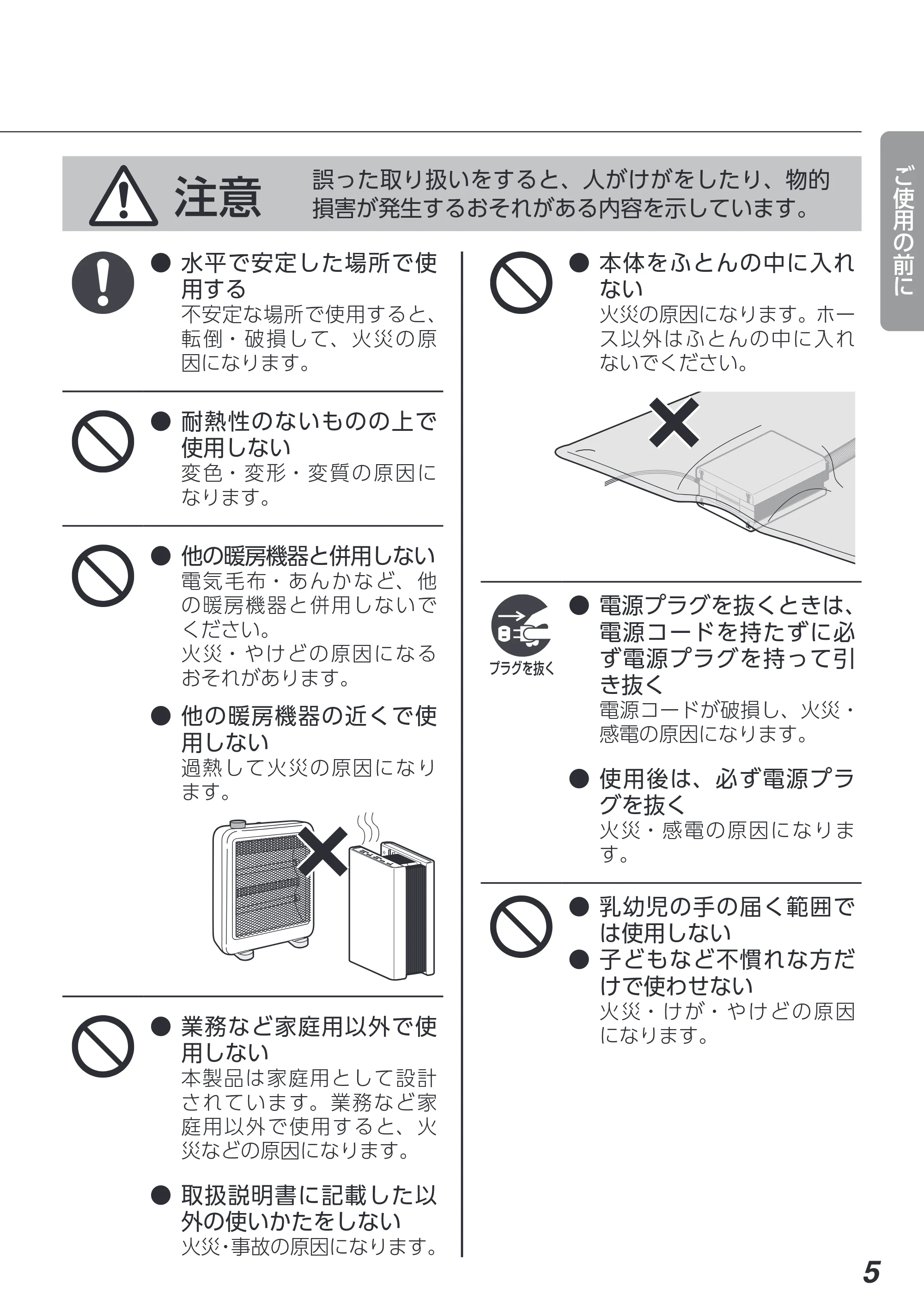 アイリスオーヤマ FK-D2 取扱説明書 — 原本ページ — 5ページ