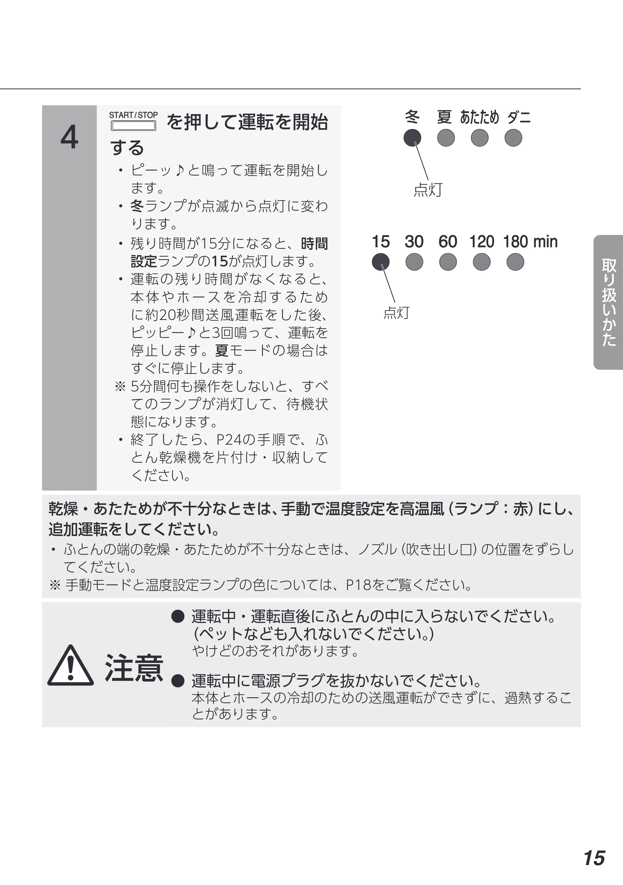 アイリスオーヤマ FK-D2 取扱説明書 — 原本ページ — 15ページ