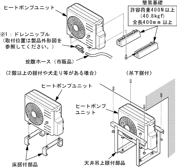 日立 BHP-F37FU / BHP-F46FU 工事説明書 — 警 告 — 図版 5-2 — 5ページ