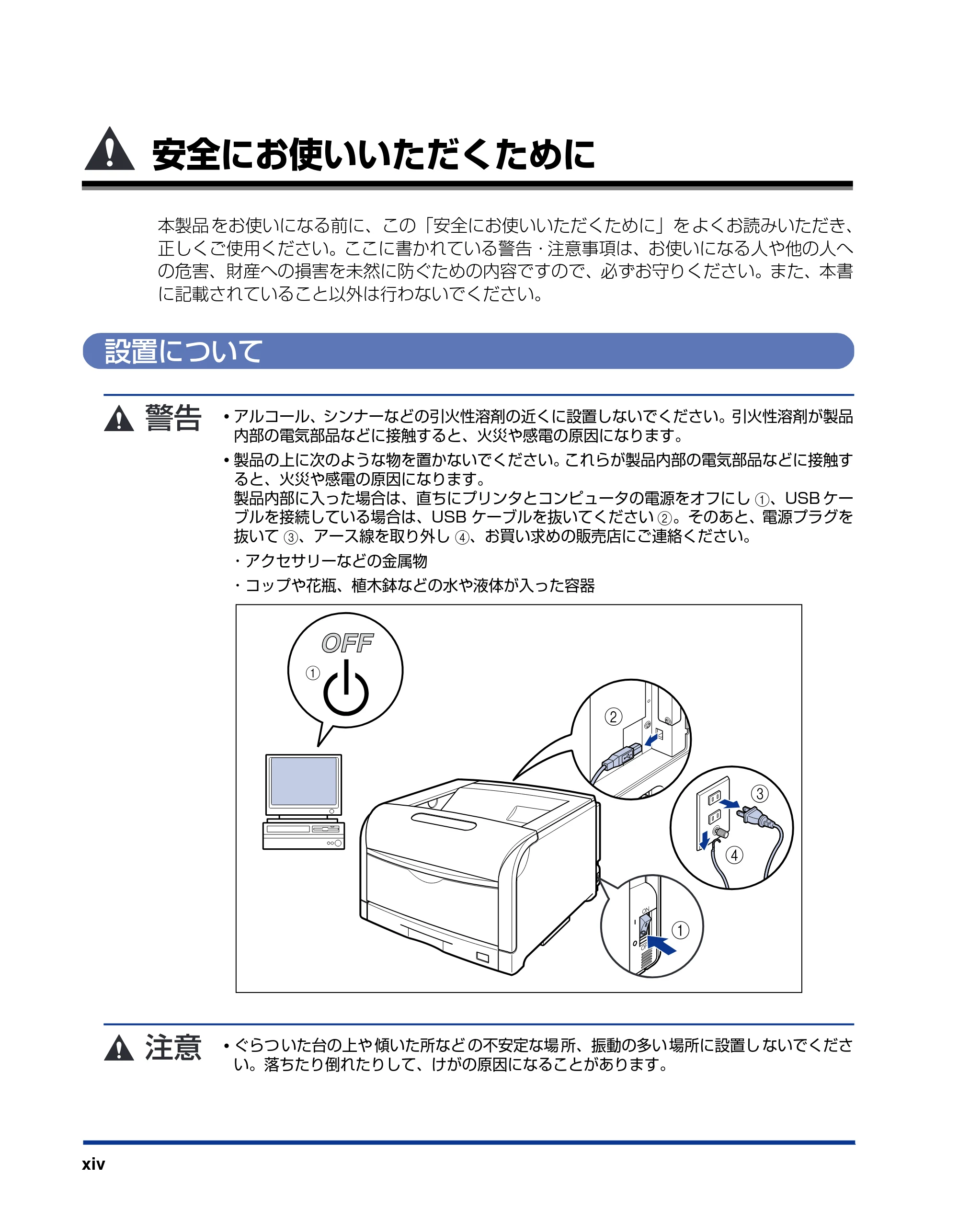 キヤノン LBP5610 ユーザーズガイド 2011年10月27日掲載(PDF:23.2MB) — 安全にお使いいただくために — 原本ページ — 16ページ