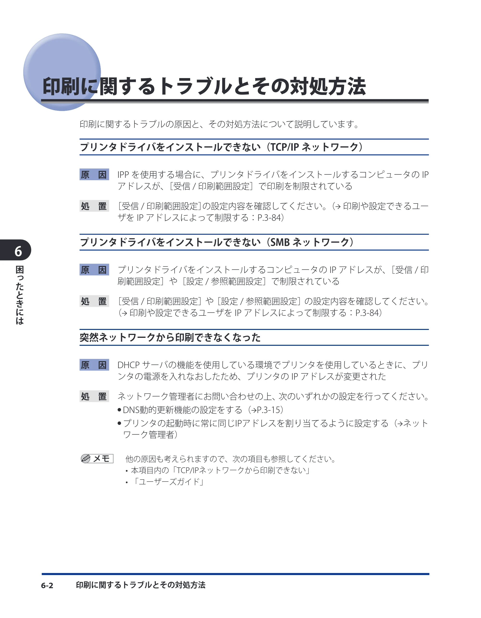 キヤノン LBP5910F/5910 ネットワークガイド 2009年12月18日掲載 （PDF形式／6.37Mバイト） — 印刷に関するトラブルとその対処方法 — 原本ページ — 170ページ