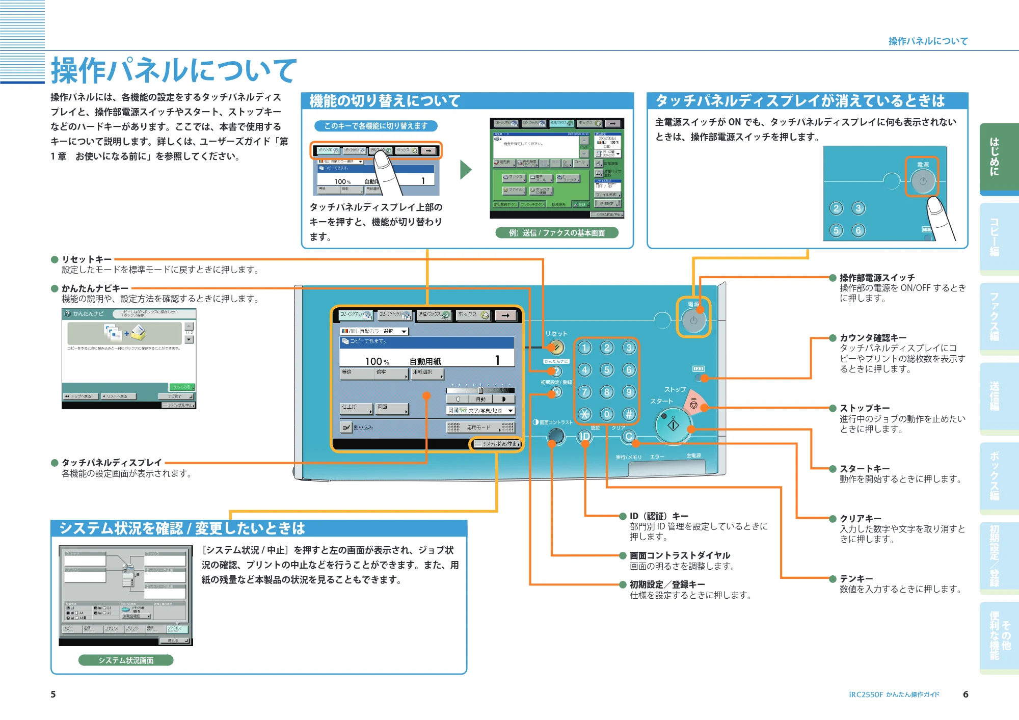 キヤノン iR C2550F かんたん操作ガイド (PDF形式/28.56Mバイト) — 原本ページ — 4ページ