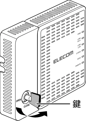 エレコム WAB-S1775 2.ユーザーズマニュアル — セキュリティカバーを本体に取り付けます。 5 — 図版 24-3 — 24ページ