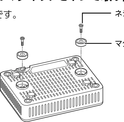 エレコム WAB-S1775 2.ユーザーズマニュアル — マグネットで設置する方法 — 図版 25-1 — 25ページ