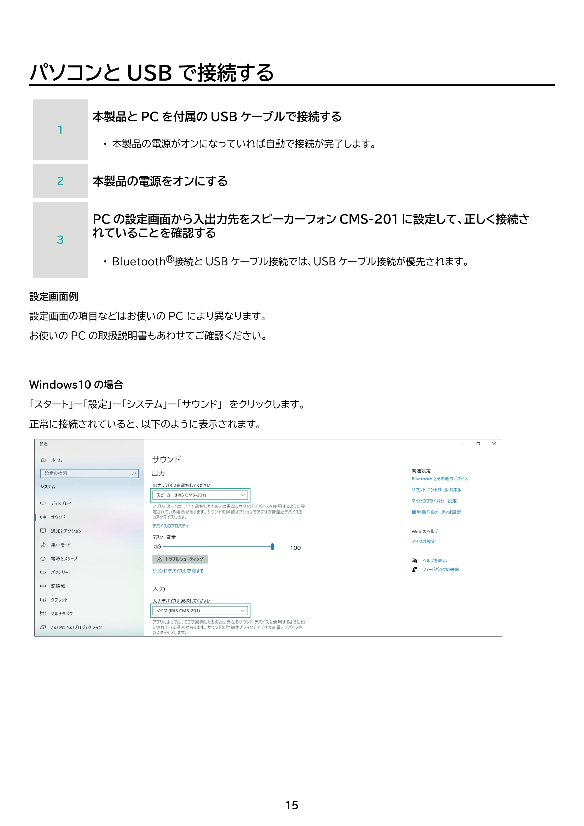アイリスオーヤマ CMS-201 取扱説明書 — 原本ページ — 15ページ