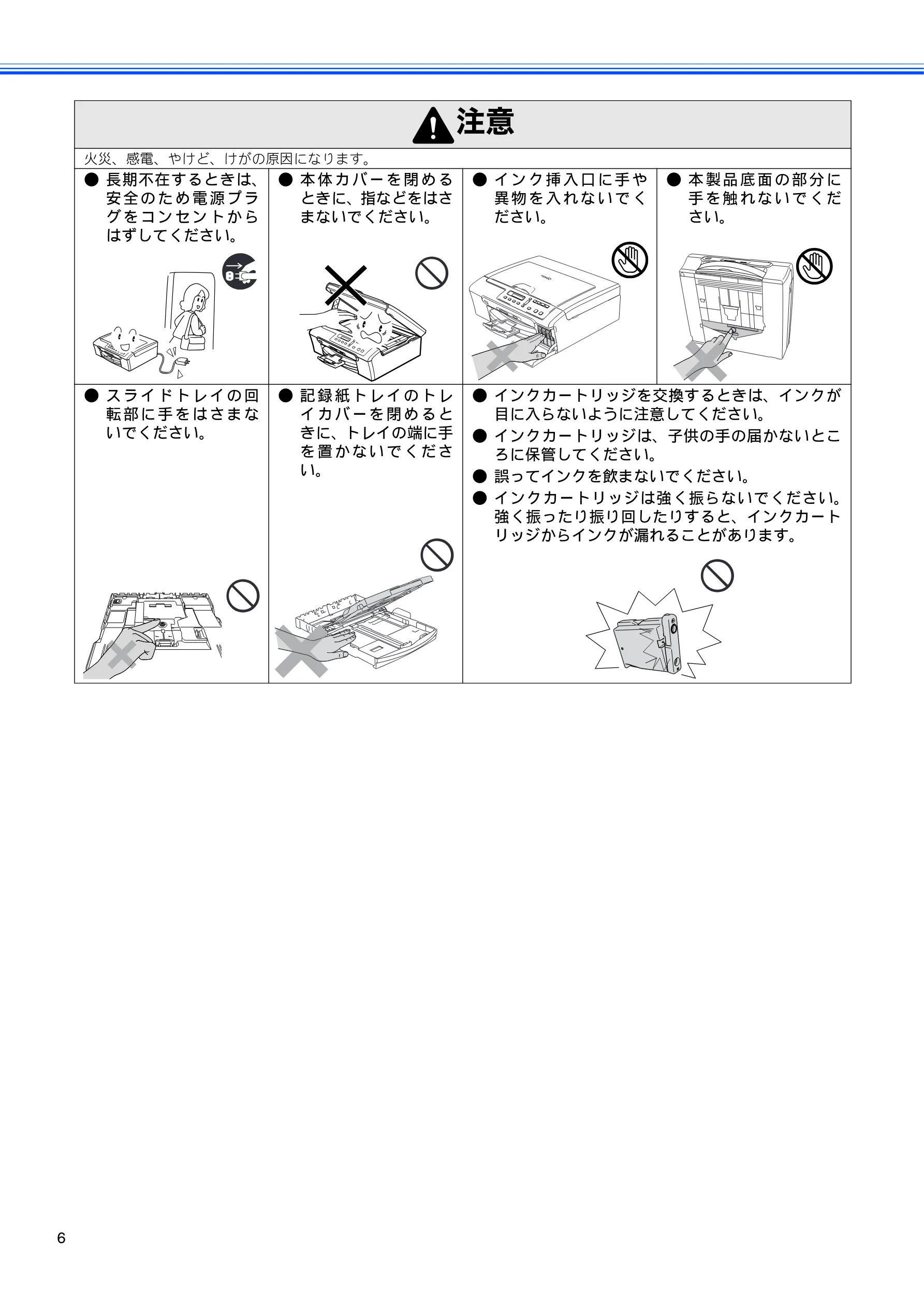 ブラザー DCP-155C かんたん設置ガイド — 図版 8-1 — 8ページ