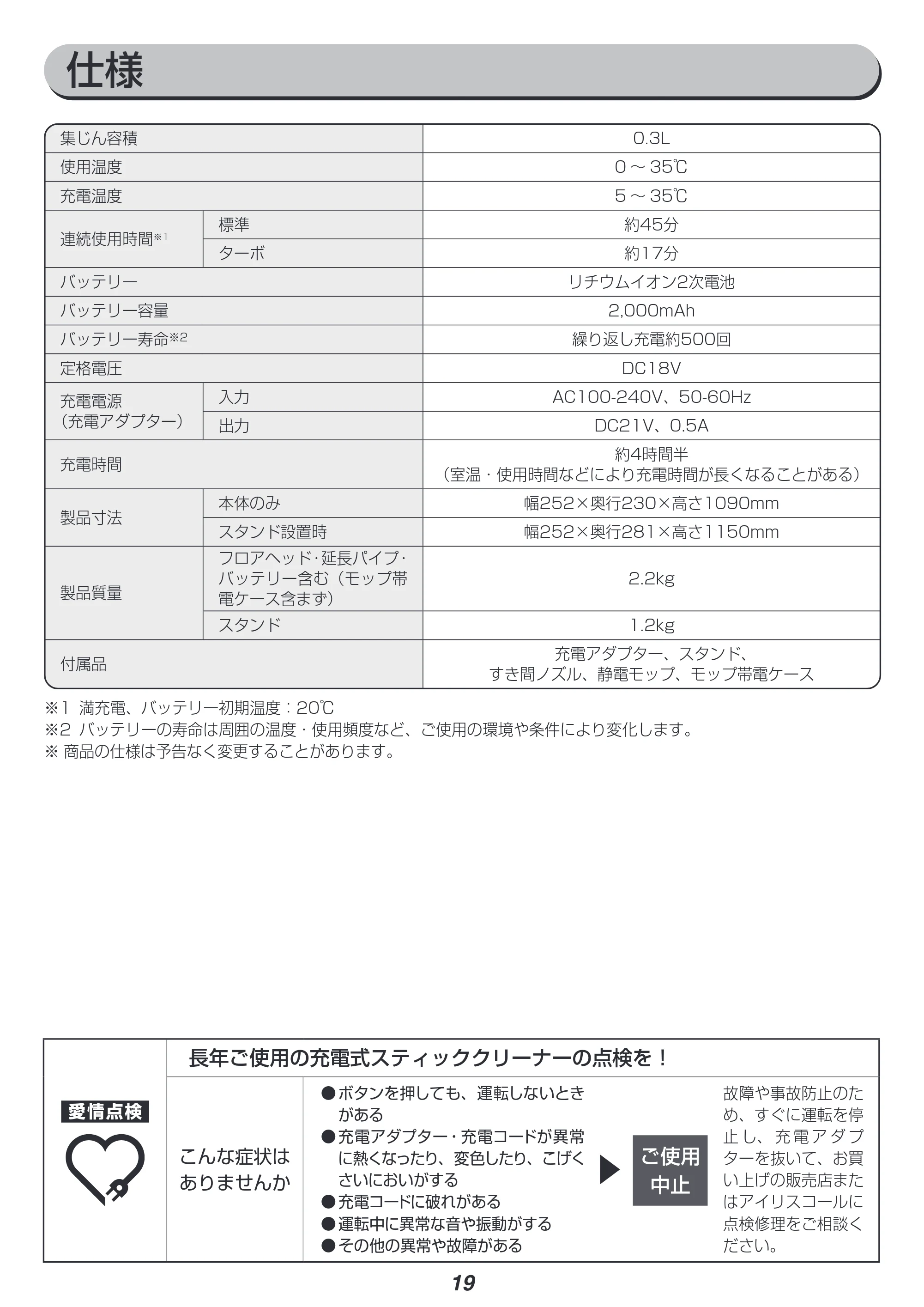 アイリスオーヤマ IC-SLDCP10 取扱説明書 — 原本ページ — 19ページ