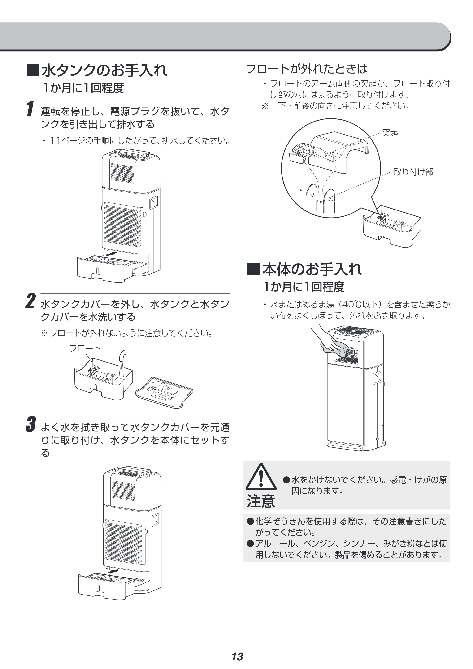 アイリスオーヤマ KIJDC-K80 取扱説明書 — 原本ページ — 13ページ