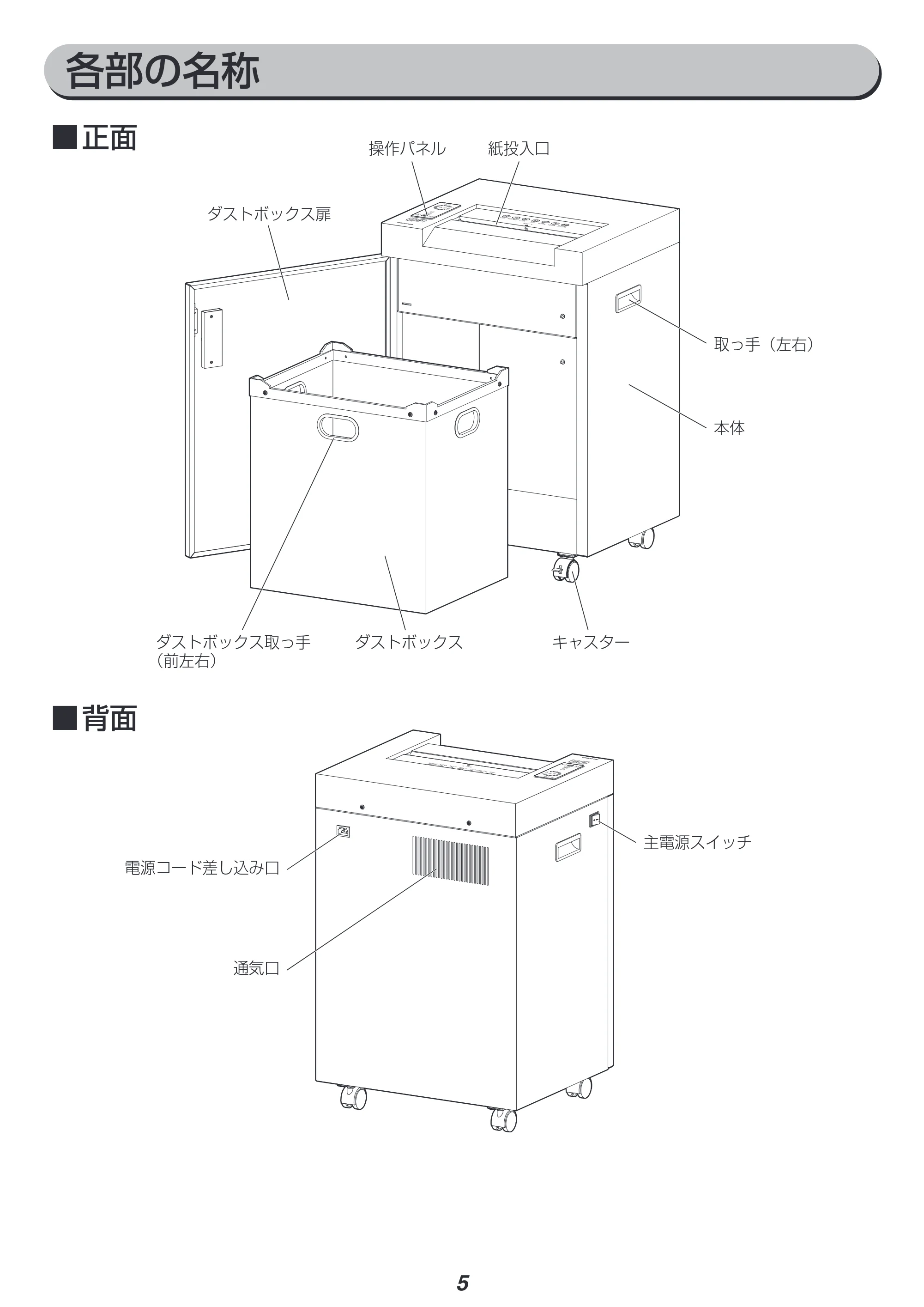 アイリスオーヤマ OF325C 取扱説明書 — 原本ページ — 5ページ