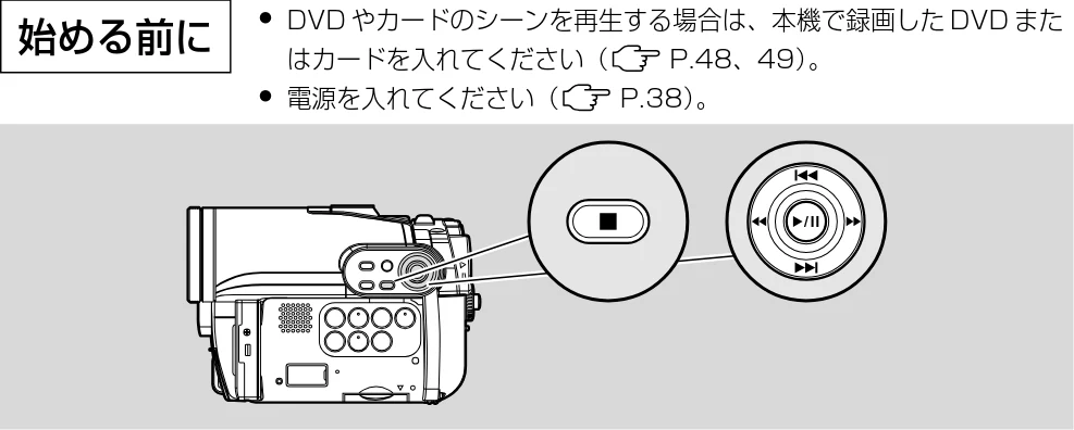 日立 DZ-HS303 取扱説明書 — 最後に撮影したシーンを再生する — 図版 78-1 — 78ページ