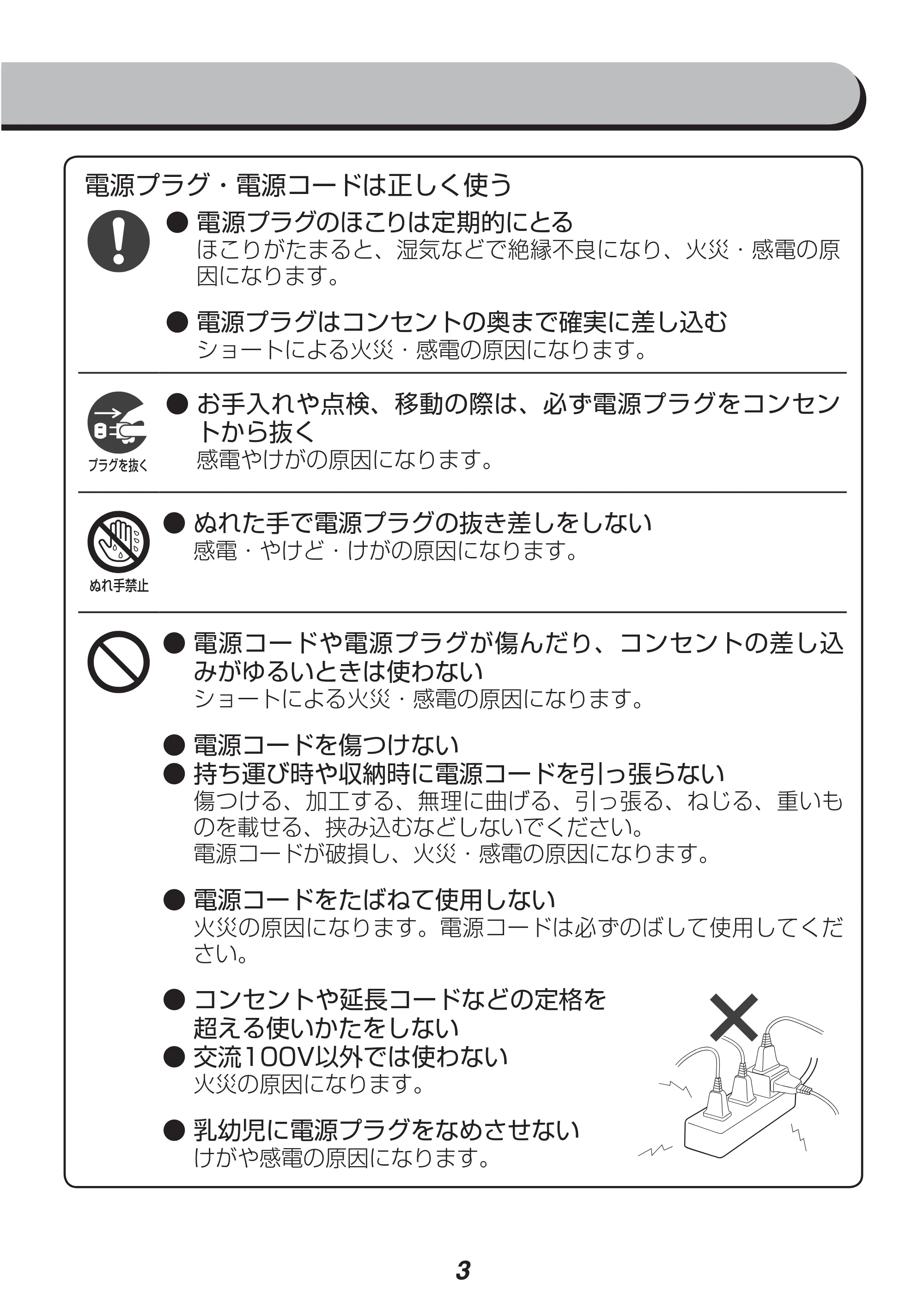 アイリスオーヤマ IYM-012 取扱説明書 — 原本ページ — 3ページ