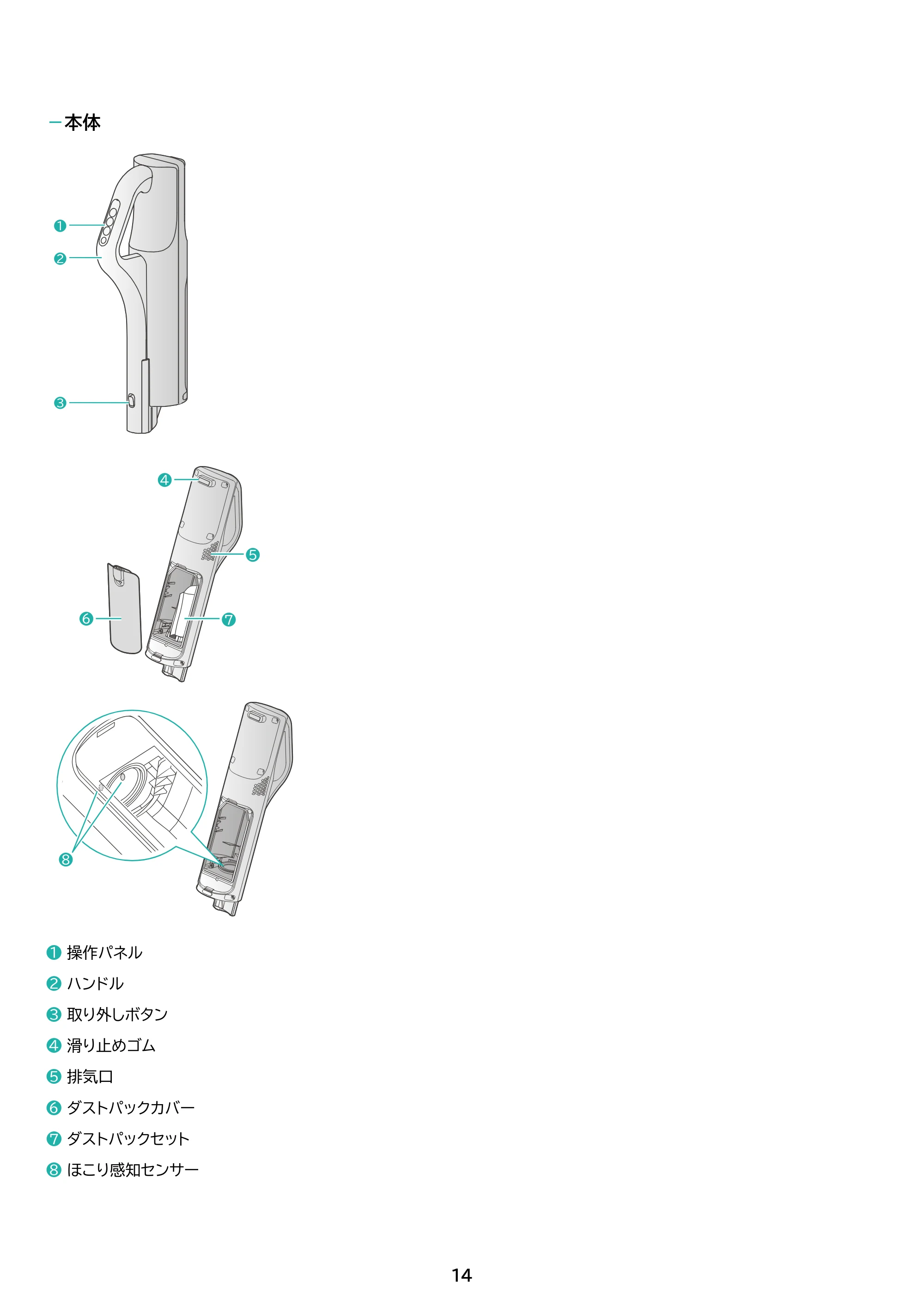 アイリスオーヤマ SBD-T3P-NH 取扱説明書 — 原本ページ — 14ページ