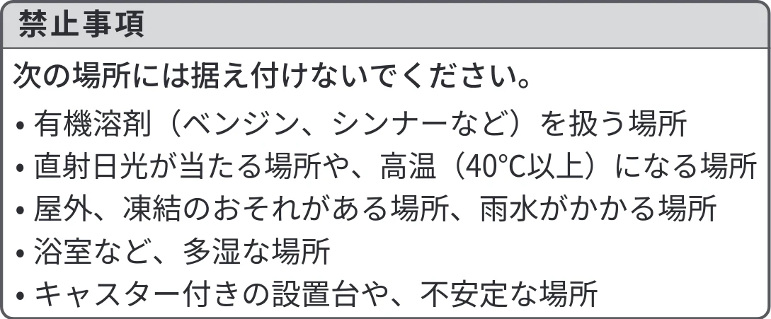 日立 BD-SVX120PL / BD-SVX120PR / BD-STX130PL 据付説明書 — 1.搬入前の確認 — 図版 2-1 — 2ページ