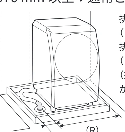 日立 BD-SVX120PL / BD-SVX120PR / BD-STX130PL 据付説明書 — 2 排水口の位置を確認する — 図版 8-1 — 8ページ