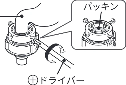 日立 BD-SVX120PL / BD-SVX120PR / BD-STX130PL 据付説明書 — 3 つぎてⒶのねじ4 本を水栓の直径まで緩め、水栓の — 図版 38-2 — 38ページ