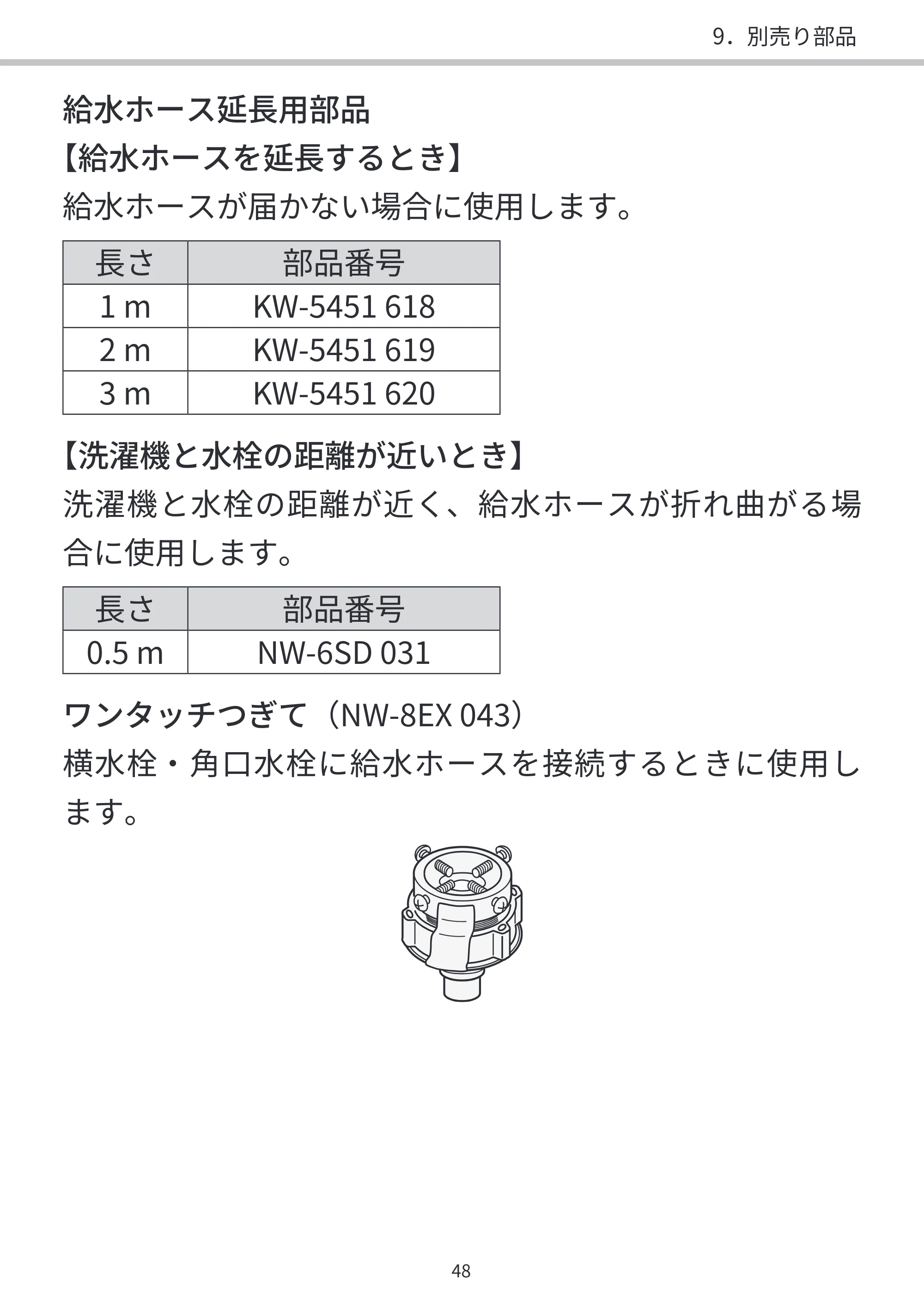 日立 BD-SVX120PL / BD-SVX120PR / BD-STX130PL 据付説明書 — 原本ページ — 48ページ