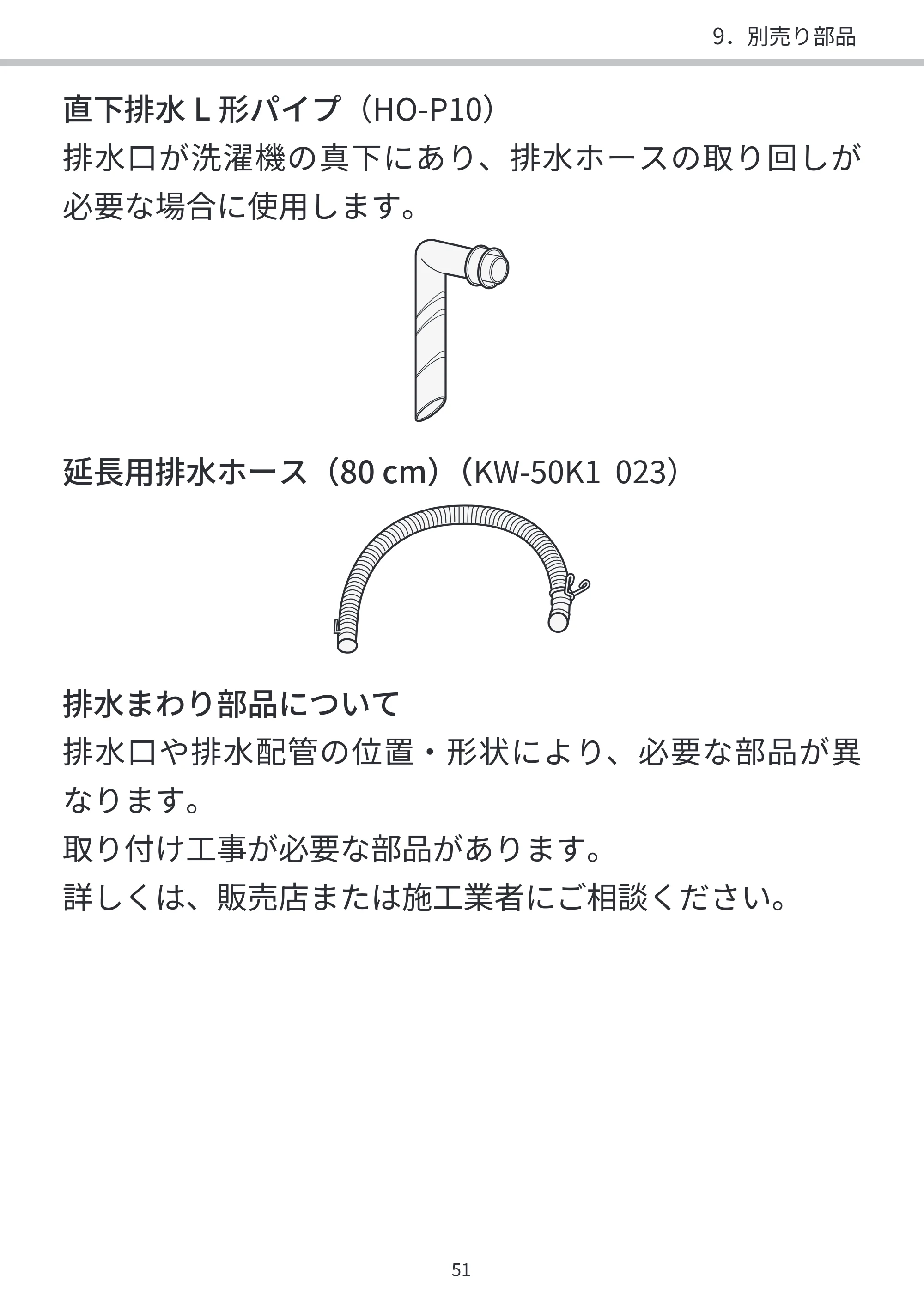 日立 BD-SVX120PL / BD-SVX120PR / BD-STX130PL 据付説明書 — 原本ページ — 51ページ