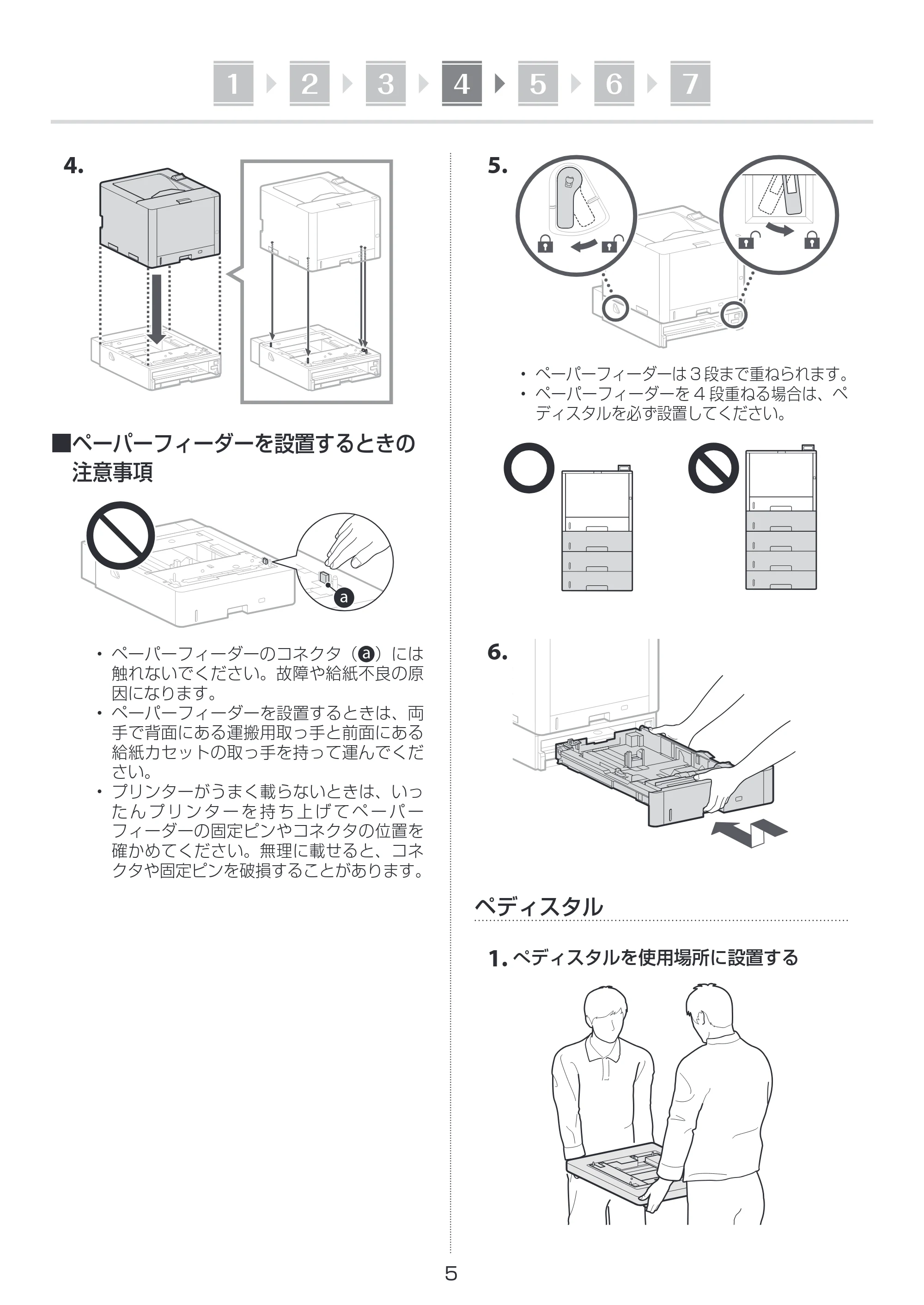 キヤノン LBP463i・LBP462・LBP461 セットアップガイド 2024年10月24日掲載（PDF：1.94MB） — 原本ページ — 5ページ