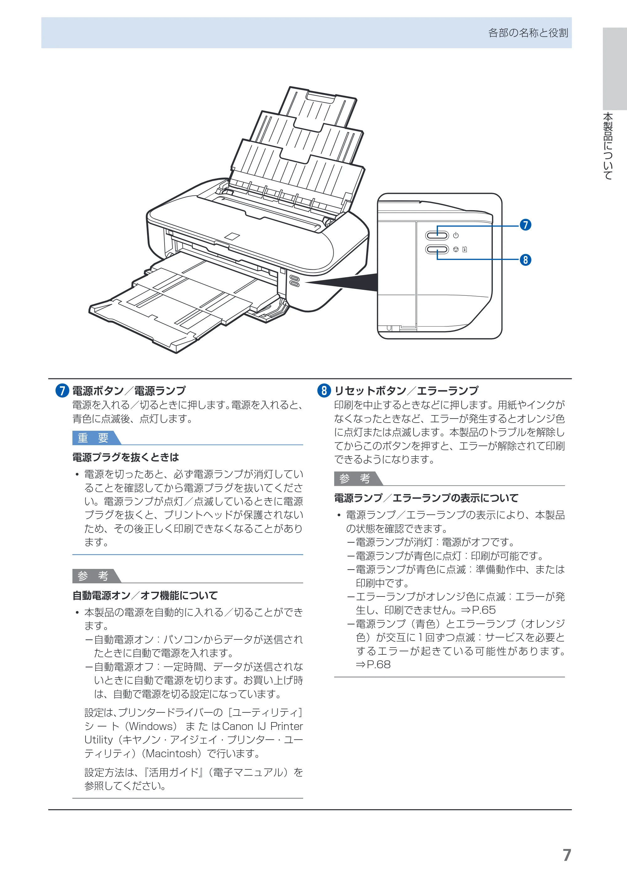 キヤノン PIXUS iX6530 基本操作ガイド（PDF：11.2MB） — 原本ページ — 9ページ