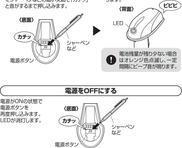 サンワサプライ BCR-BT2D1BK 取扱説明書 — 図版 1-2 — 1ページ