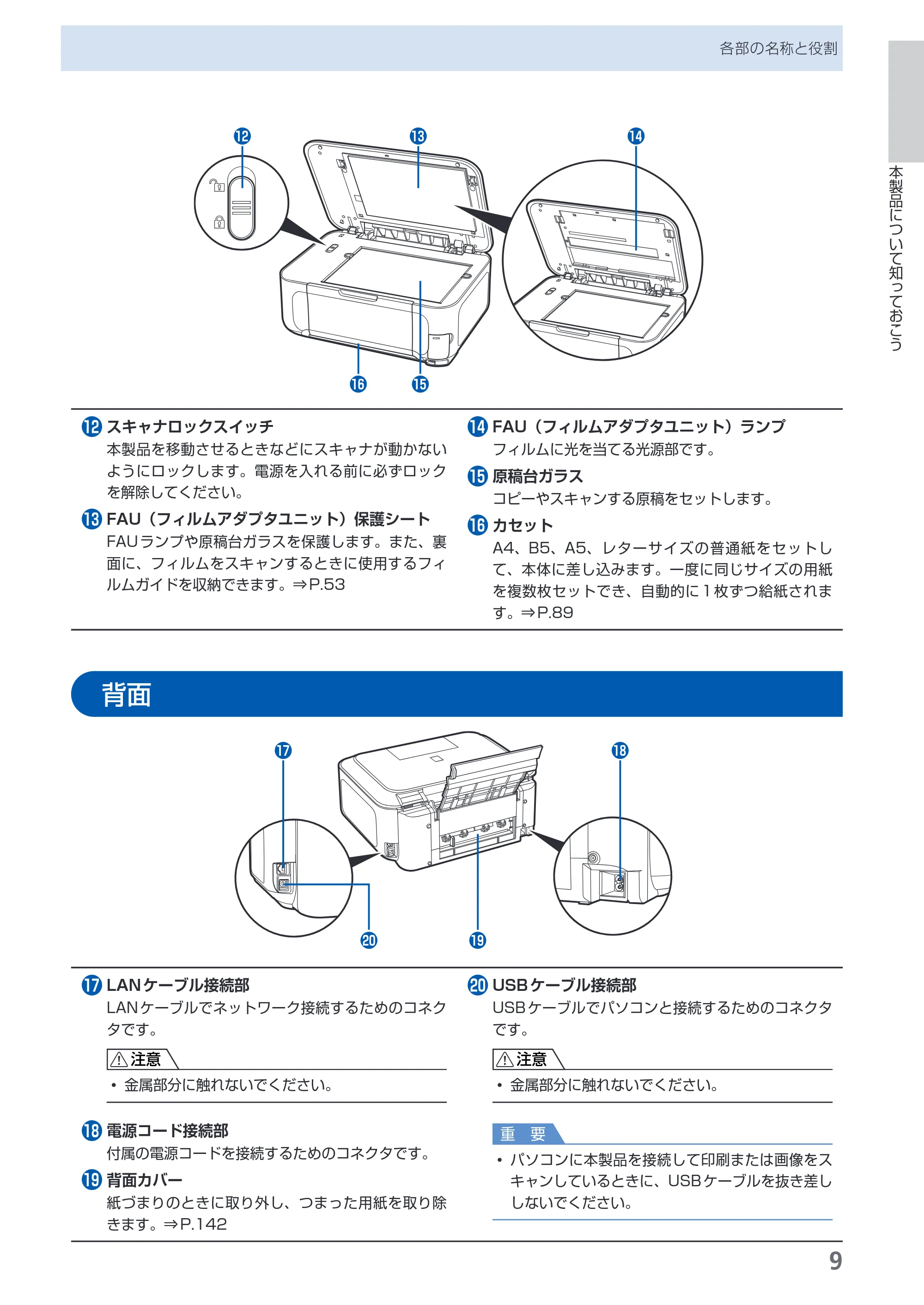 キヤノン PIXUS MP980 らくらく操作ガイド （PDF形式／25.51Mバイト） — 原本ページ — 11ページ