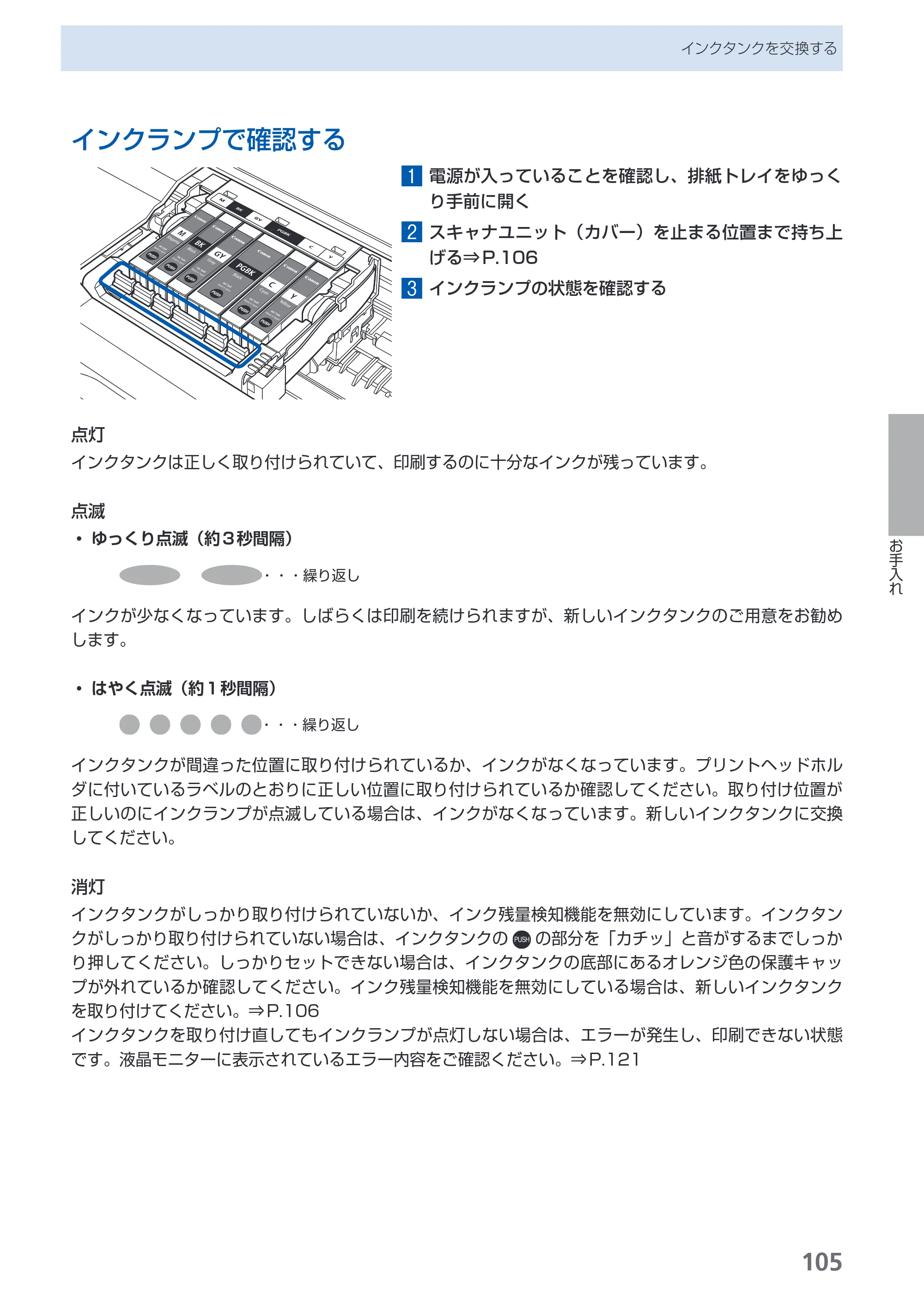 キヤノン PIXUS MP980 らくらく操作ガイド （PDF形式／25.51Mバイト） — 原本ページ — 107ページ