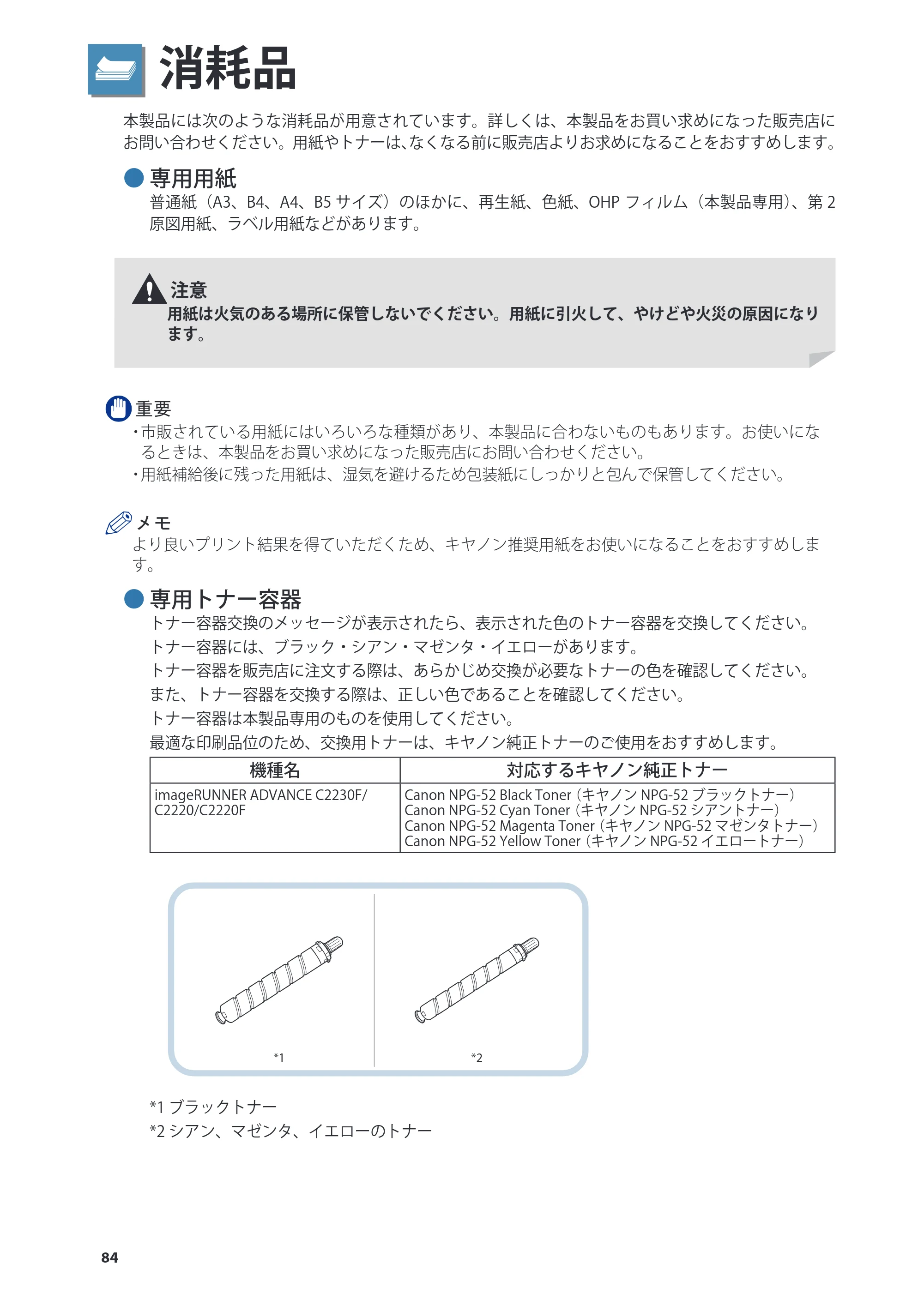 キヤノン imageRUNNER ADVANCE C2230F/C2220/C2220F 基本操作ガイド 2015年1月22日更新（PDF：[45.6MB） — 原本ページ — 84ページ